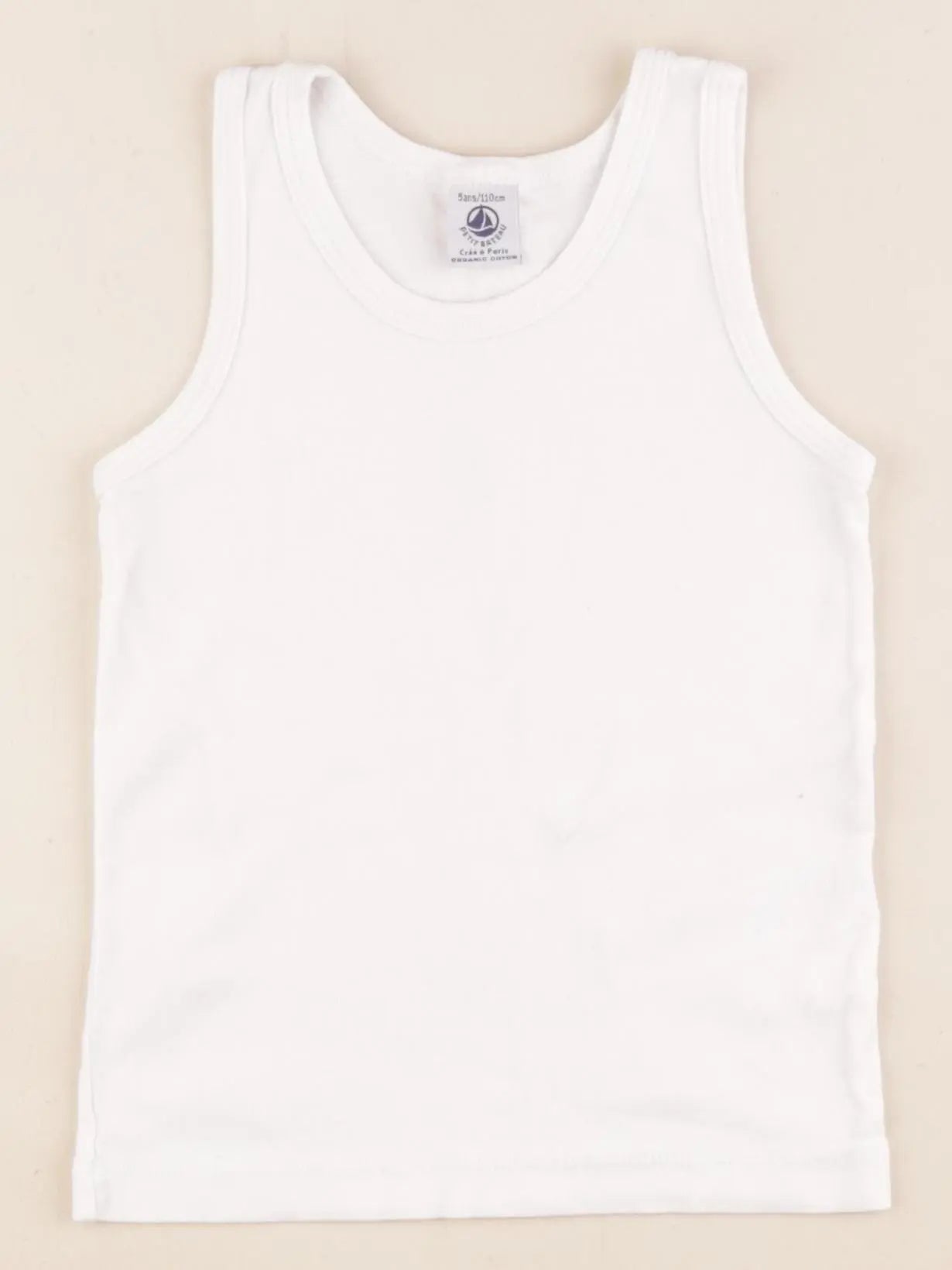 Petit Bateau - maillot de corps blanc - 5 ans