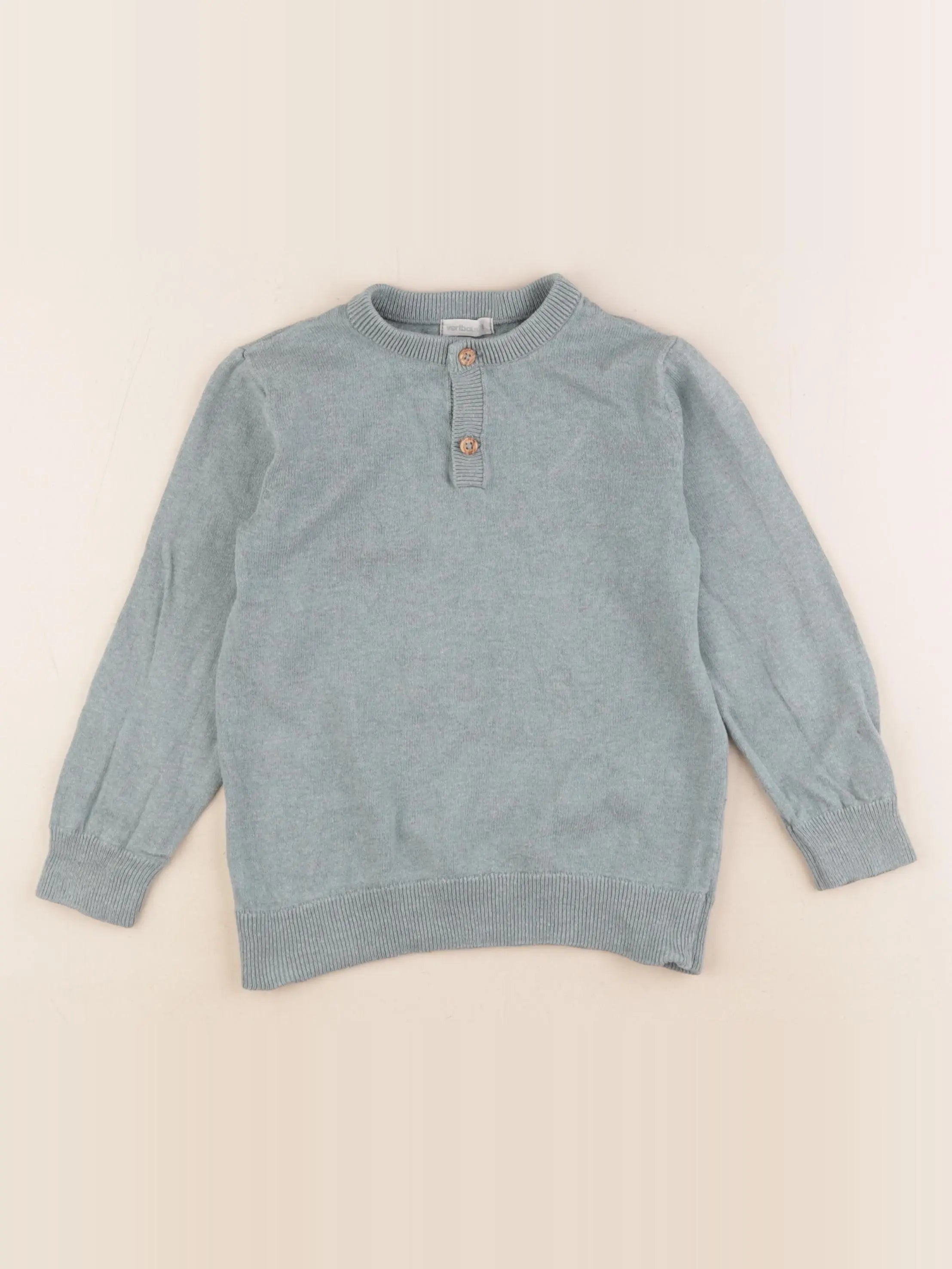 Vertbaudet - pull vert - 5 ans
