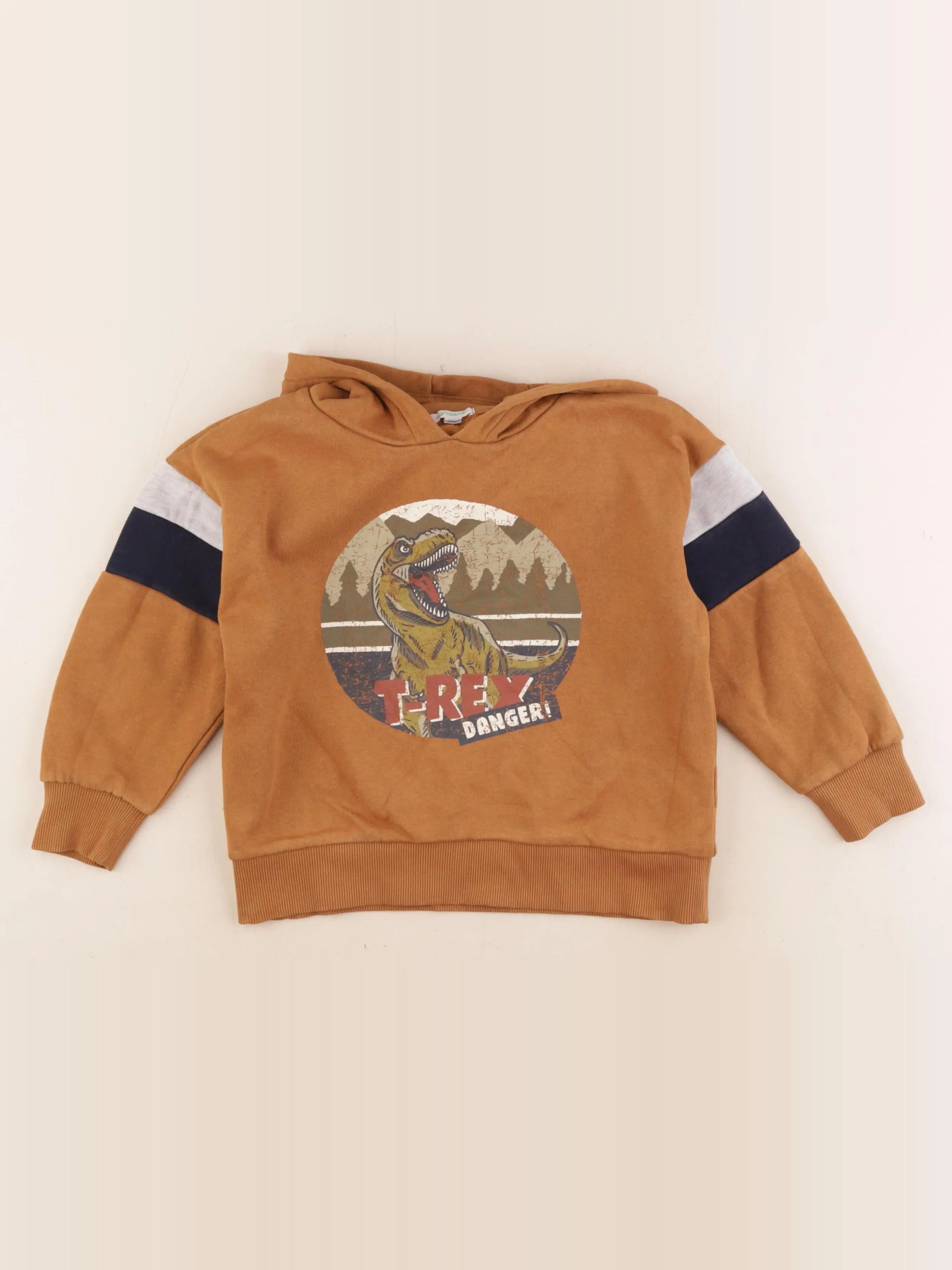 Vertbaudet - sweat marron - 5 ans