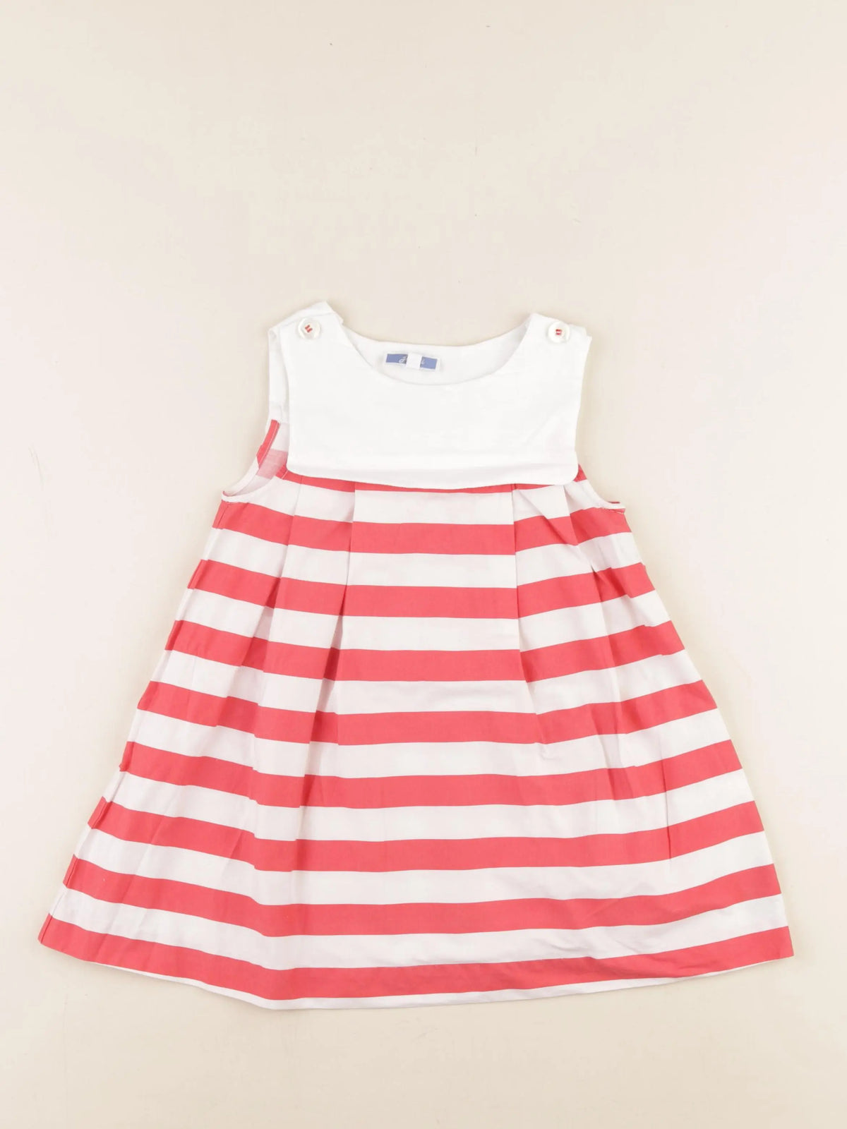 Jacadi - robe rouge, blanc - 36 mois
