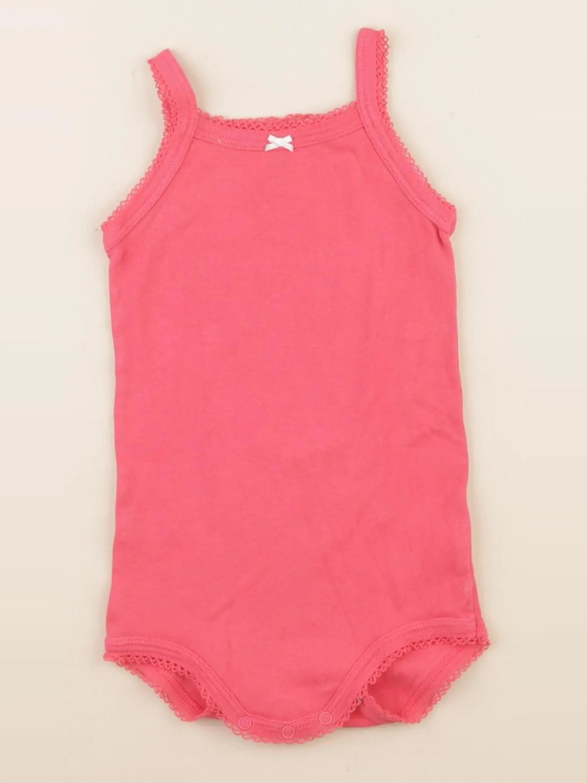 Petit Bateau - body rose - 12 mois