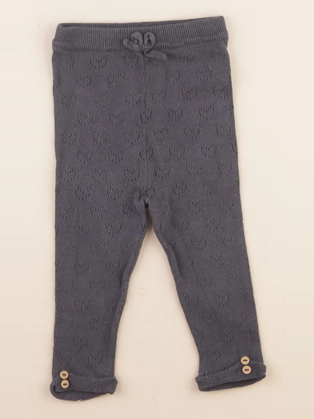 Vertbaudet - legging gris - 12 mois
