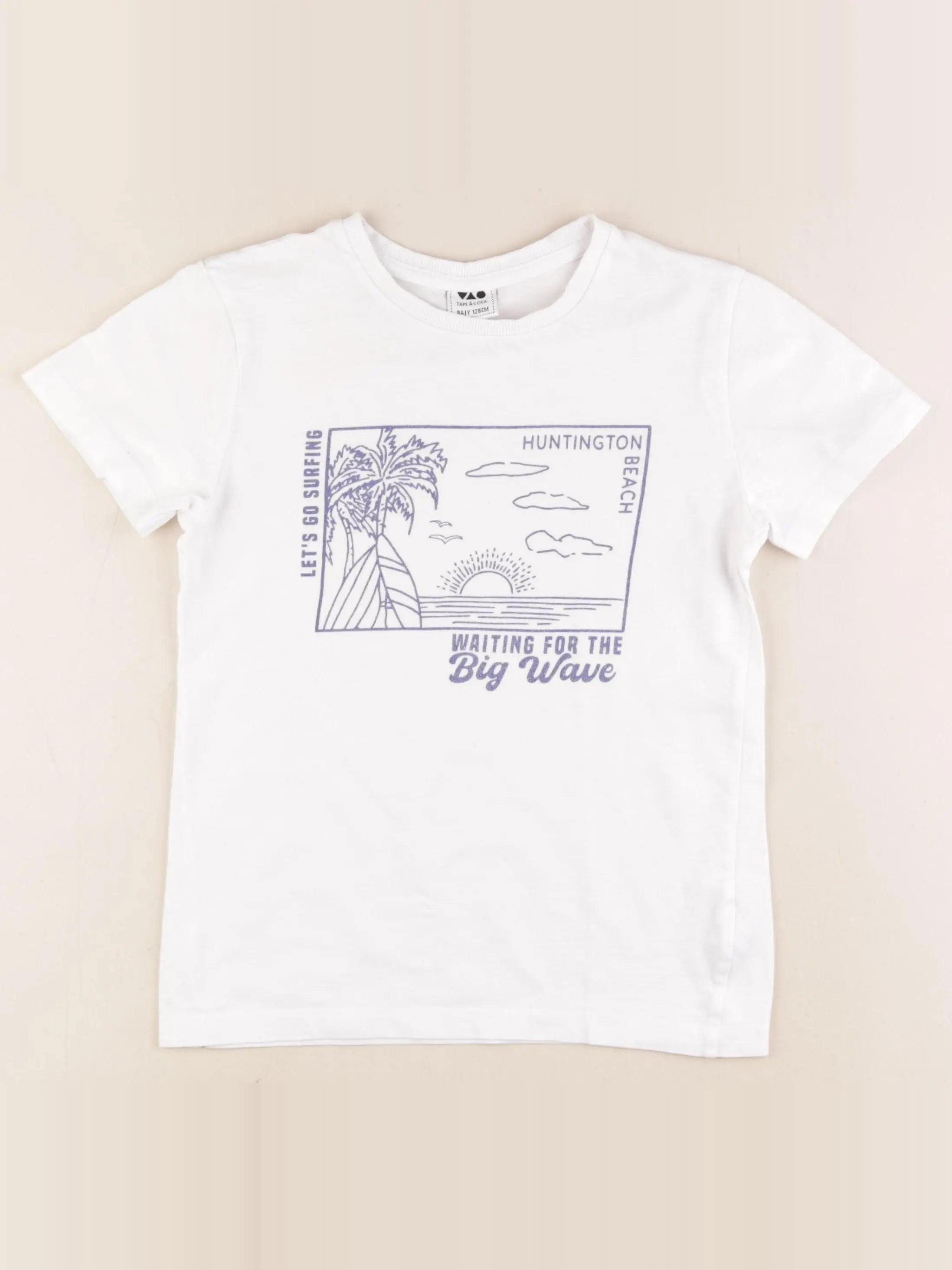 Tape à l'oeil - tee-shirt blanc - 8 ans