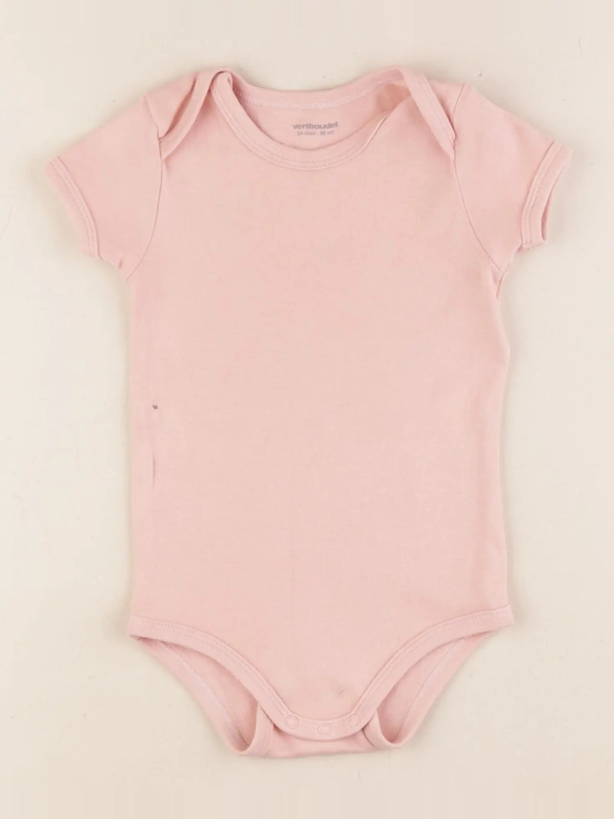 Vertbaudet - body rose - 24 mois