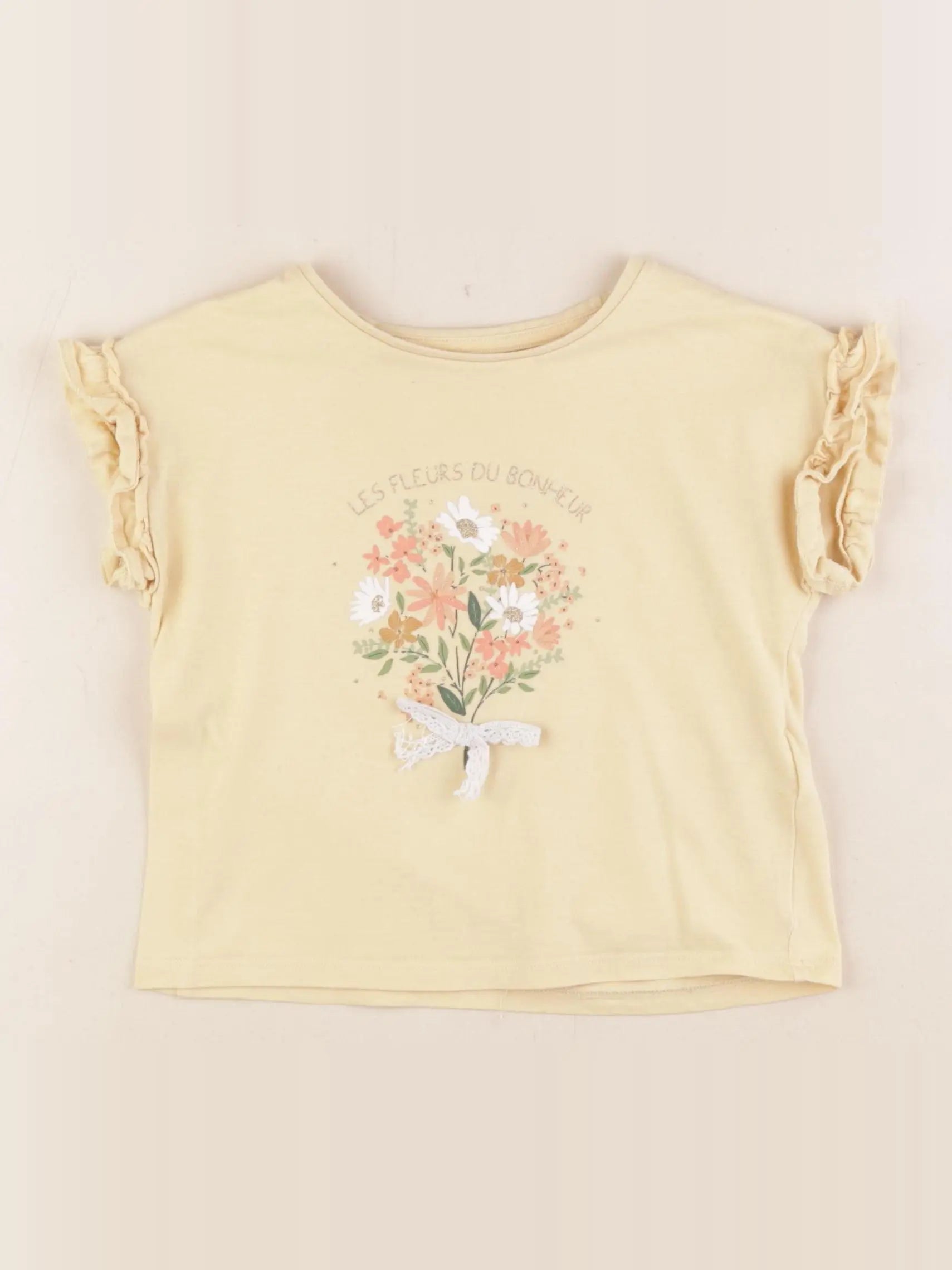 Vertbaudet - tee-shirt jaune - 3 ans