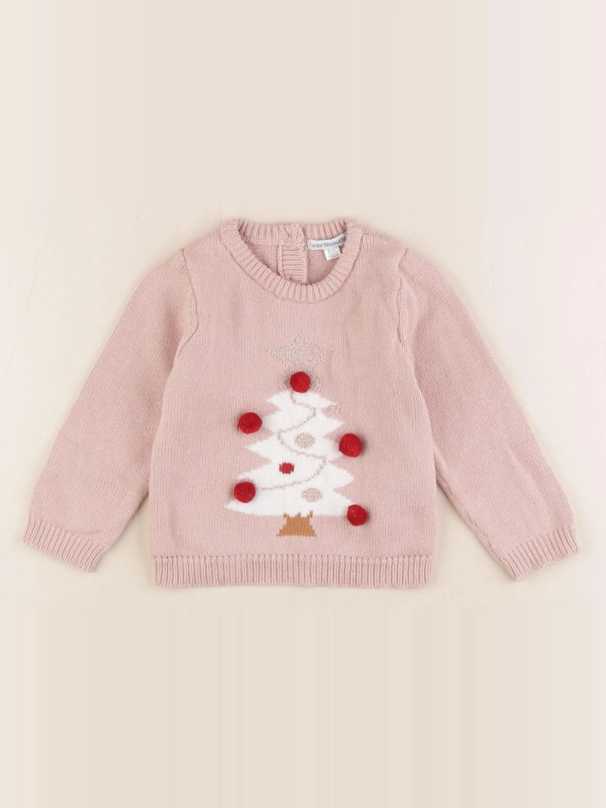 Vertbaudet - pull rose - 18 mois
