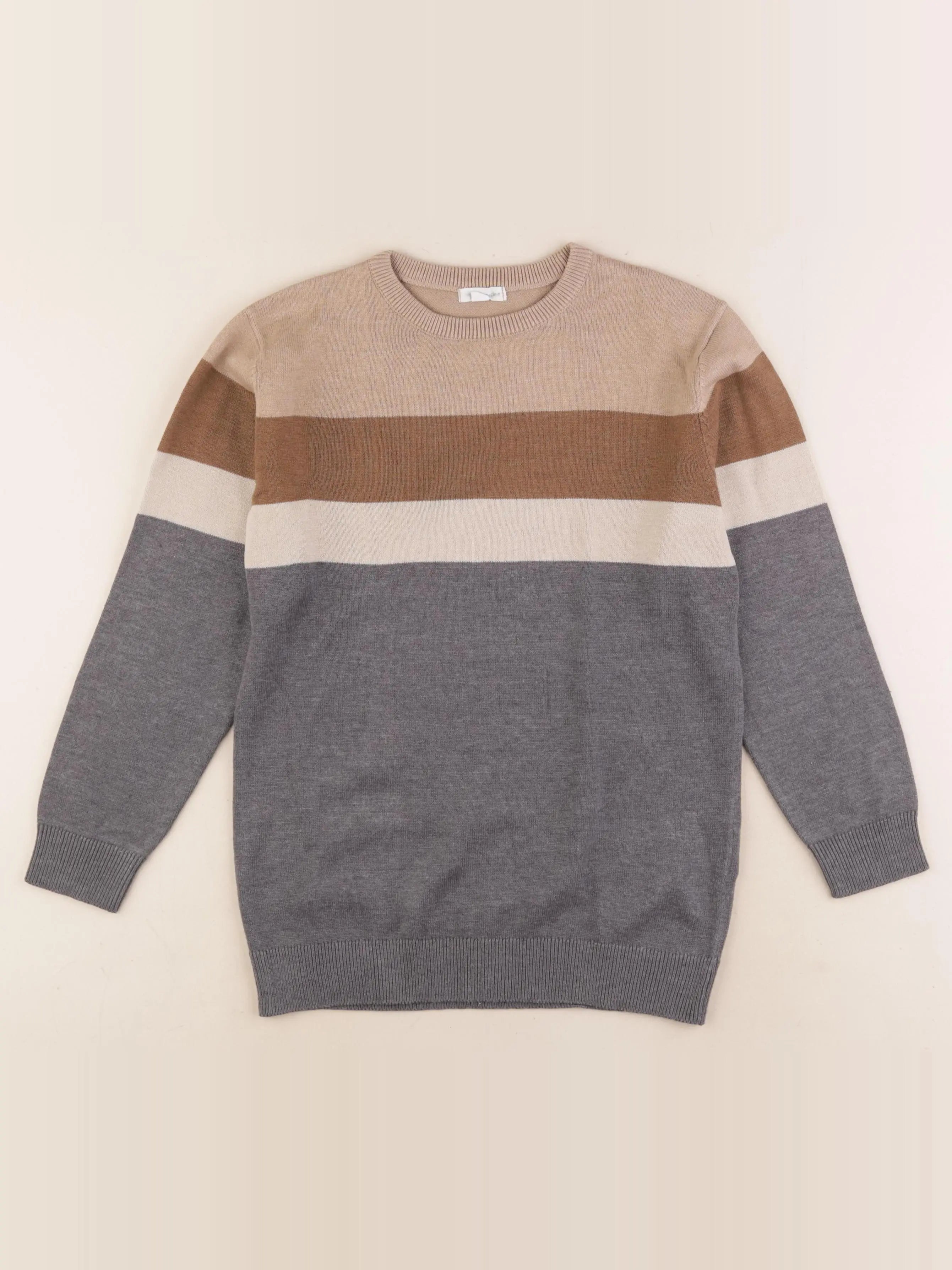 Vertbaudet - pull multicolore - 10 ans