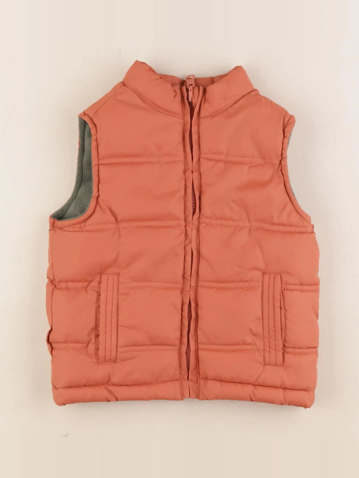 Vertbaudet - doudoune orange - 2 ans