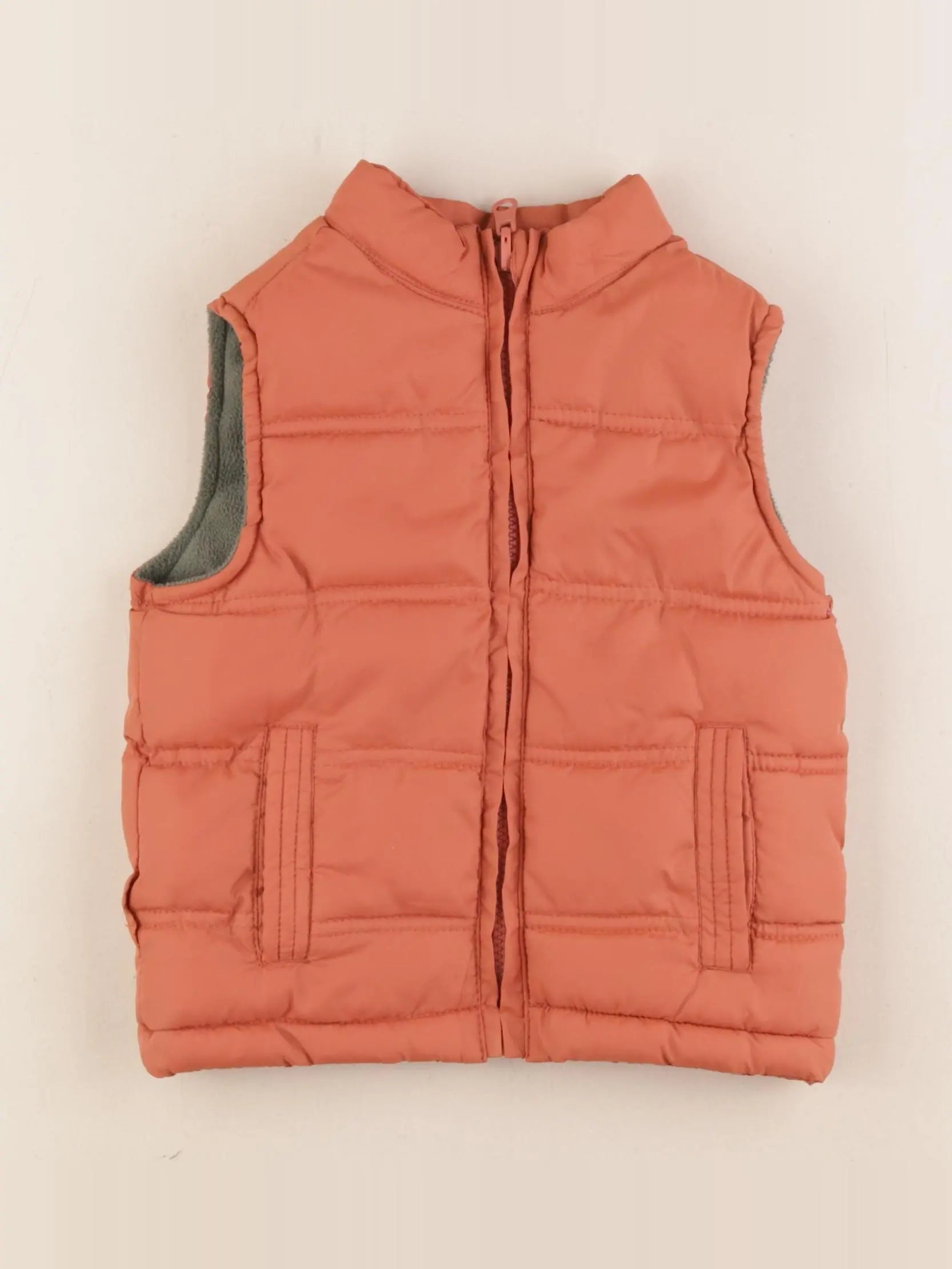 Vertbaudet - doudoune orange - 2 ans