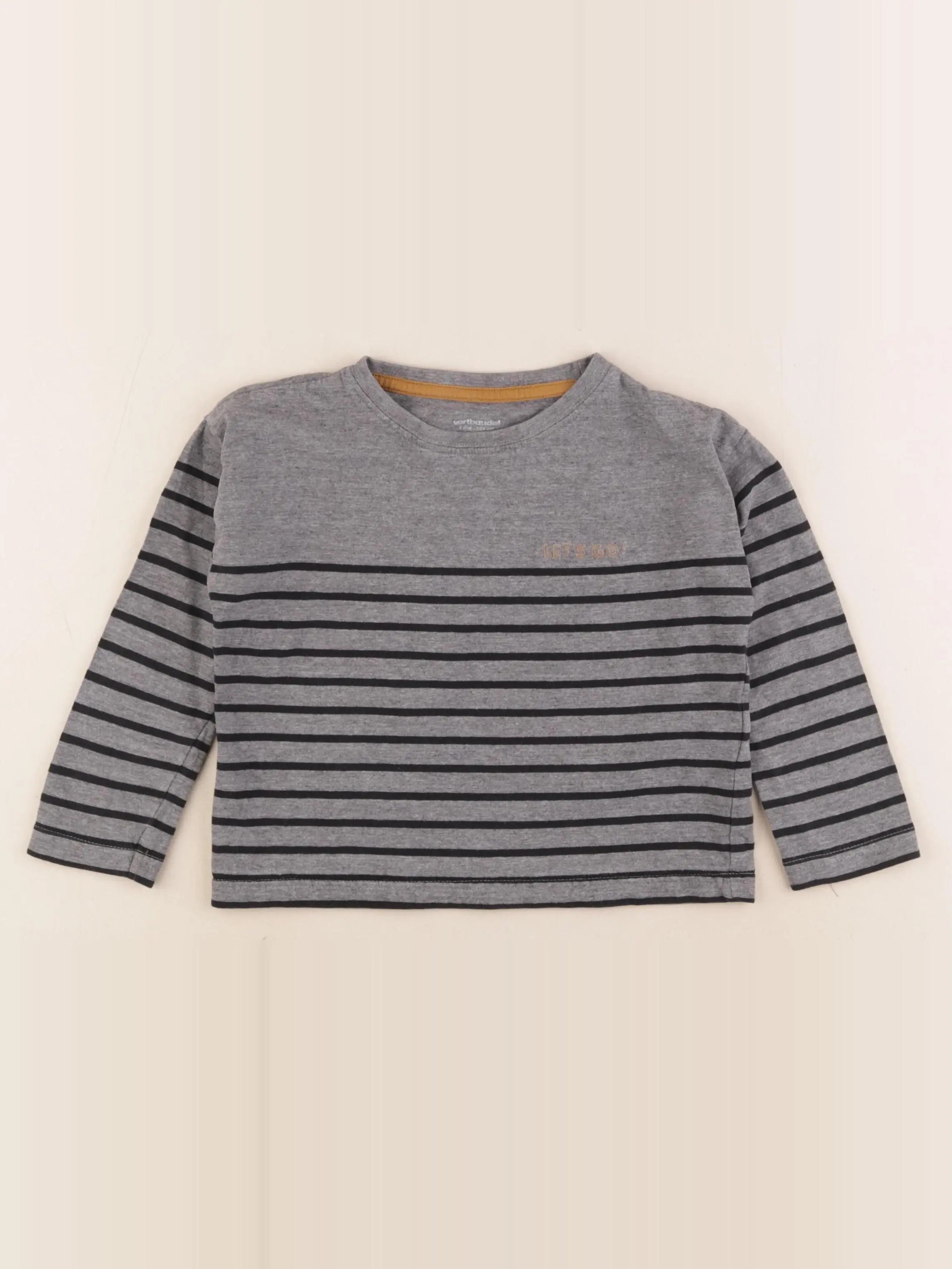 Vertbaudet - tee-shirt gris - 4 ans