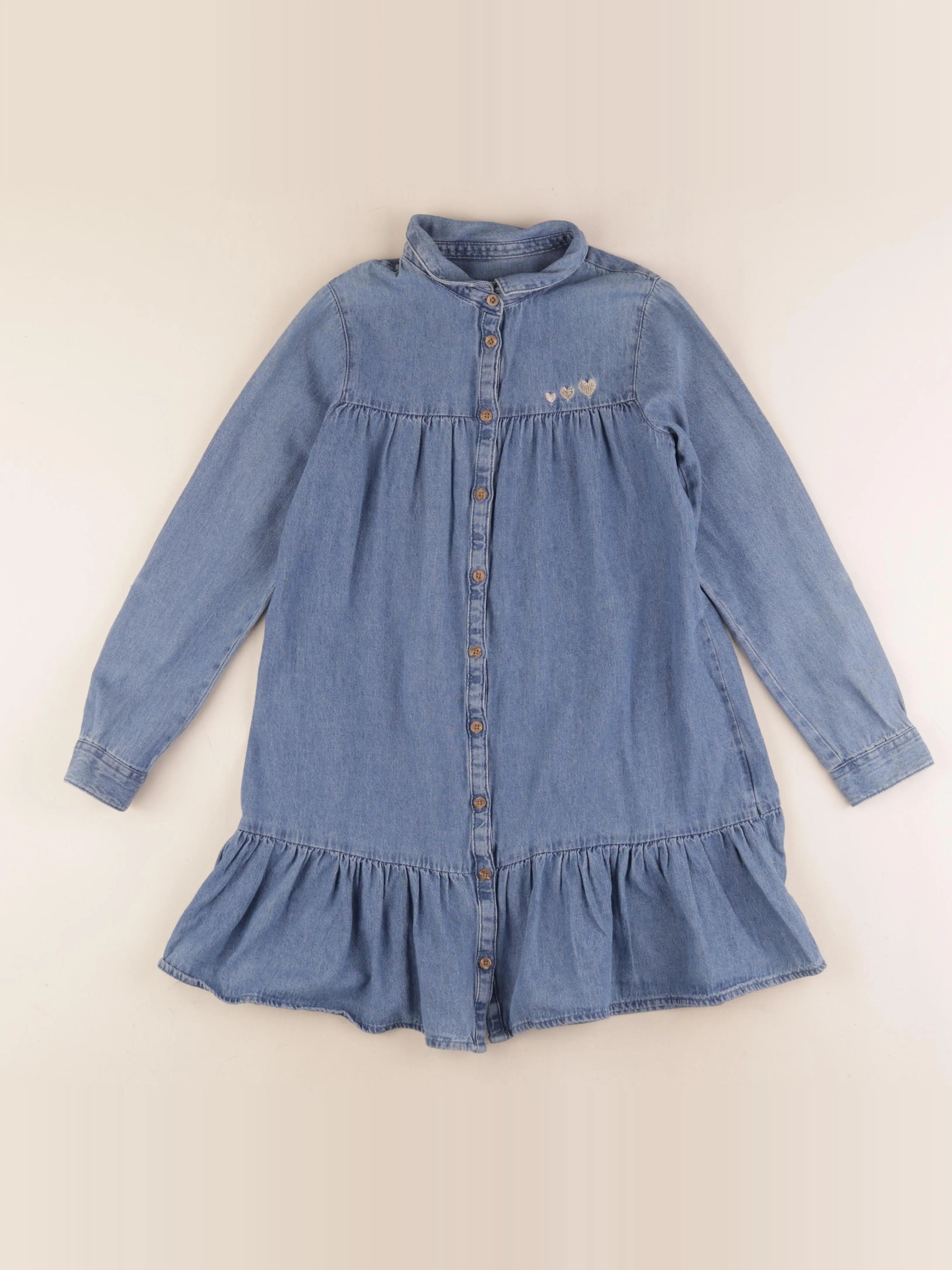 Vertbaudet - robe bleu - 10 ans