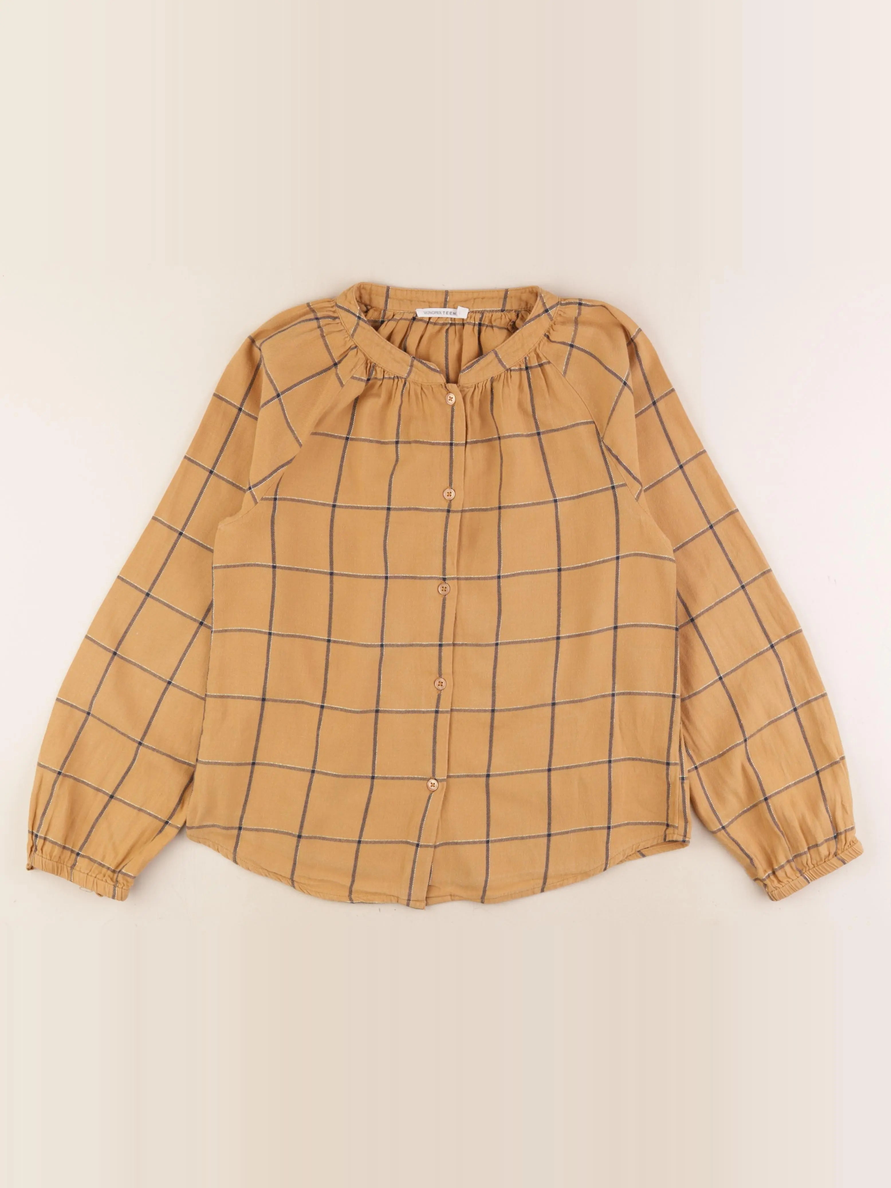 Monoprix - blouse marron - 12 ans