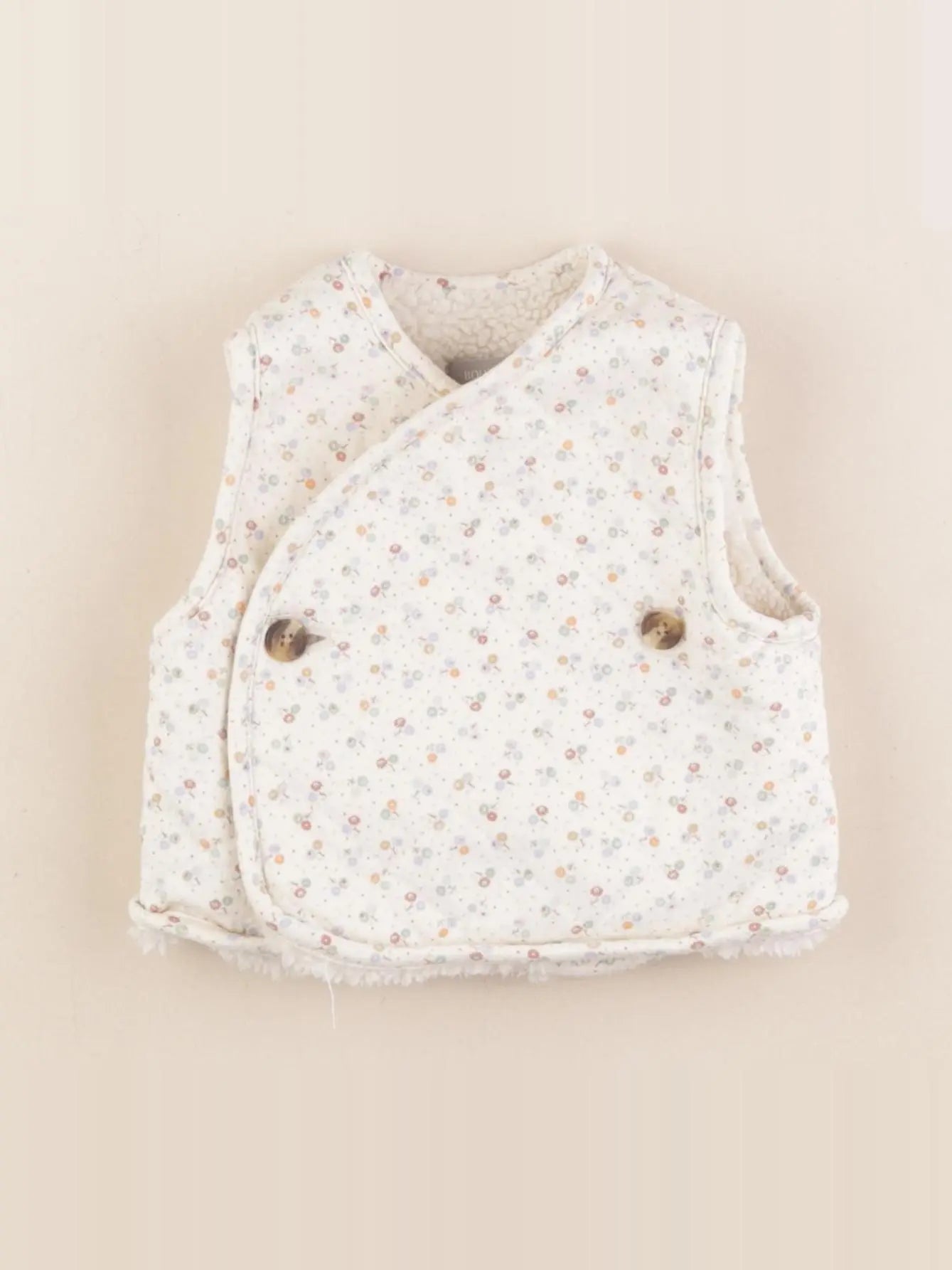 Boutchou - gilet multicolore - 3 mois