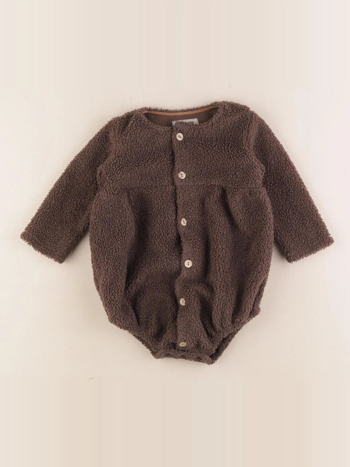 Frangin Frangine - combinaison marron - 12/18 mois