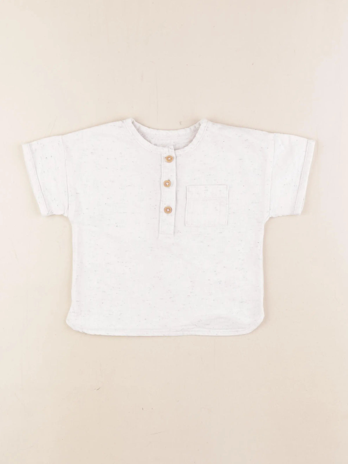 Vertbaudet - chemise beige, bleu - 12 mois