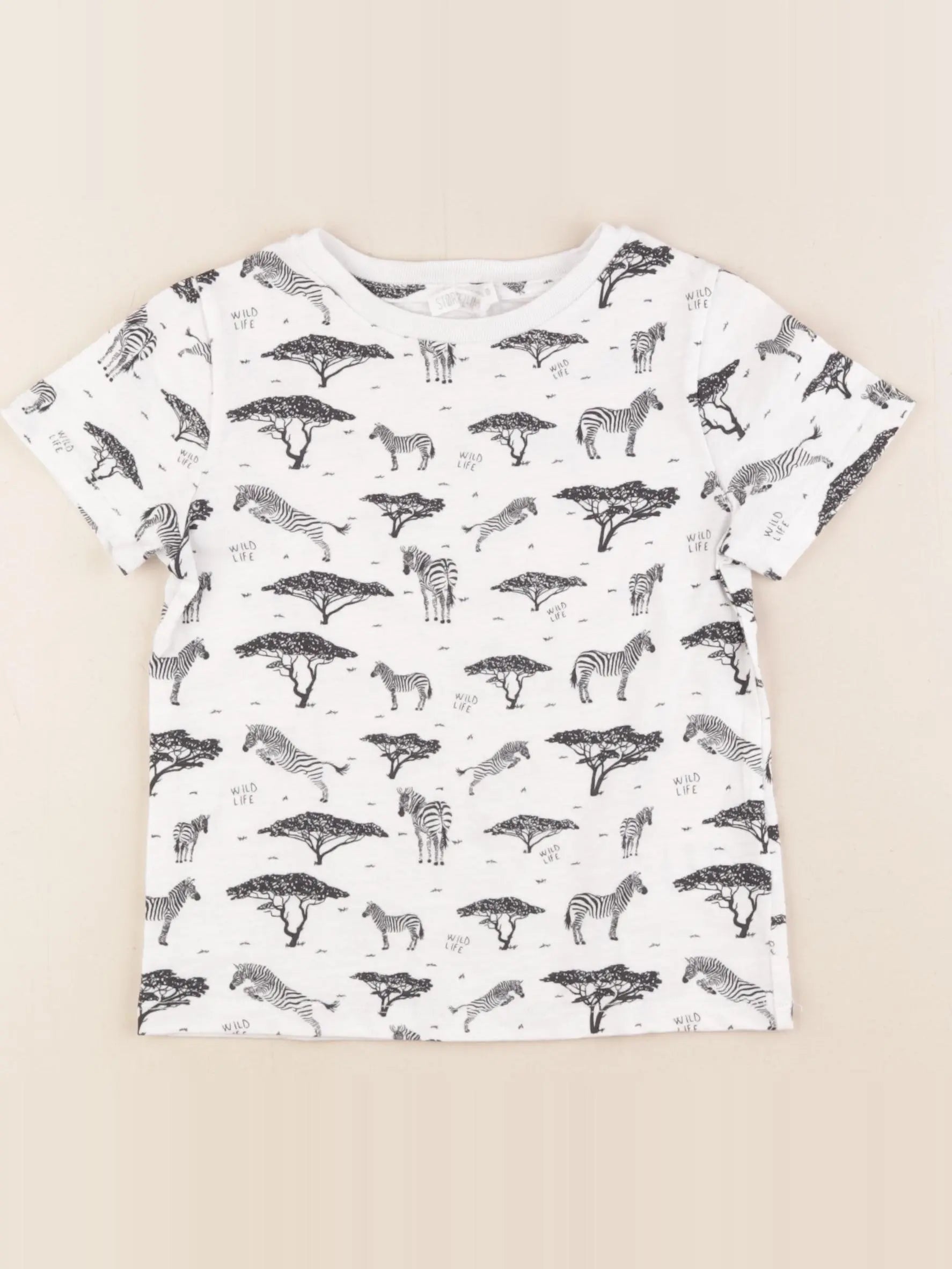 Storytelling - tee-shirt blanc, noir - 4 ans
