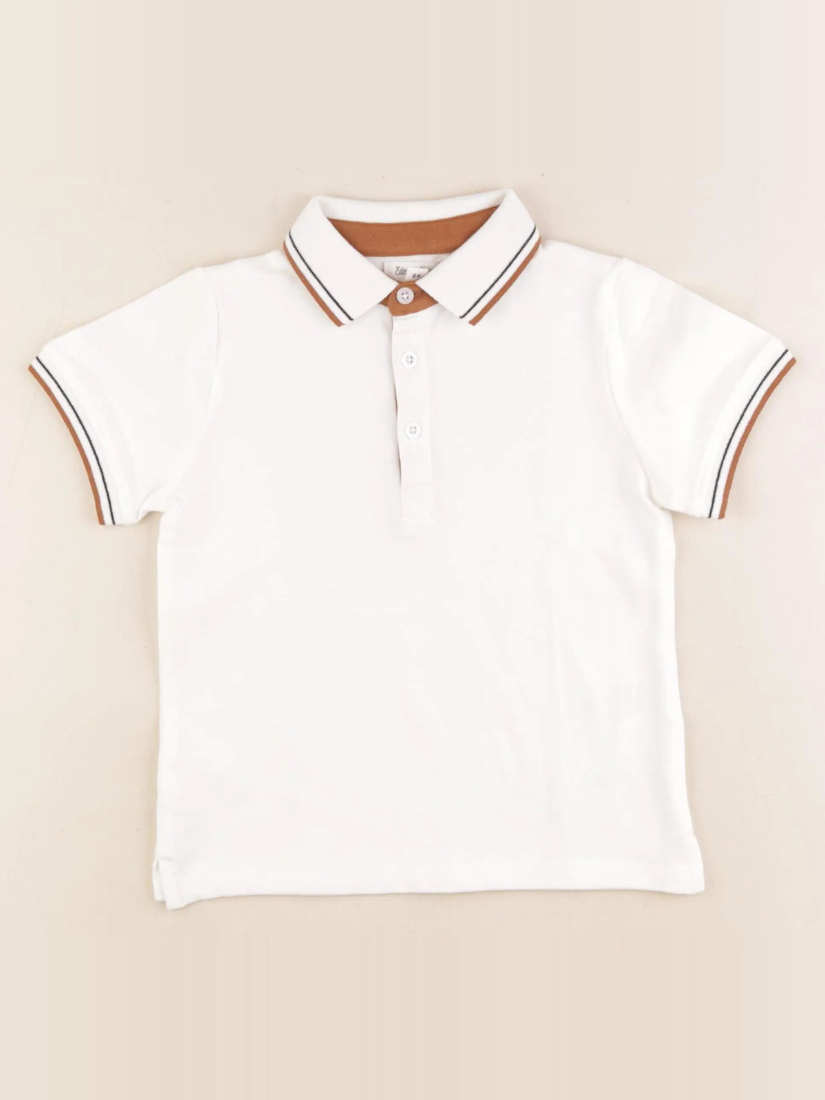 Eden & Victor - polo blanc - 4 ans