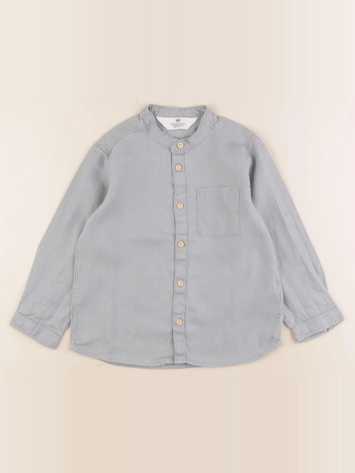 H&M - chemise gris - 3/4 ans