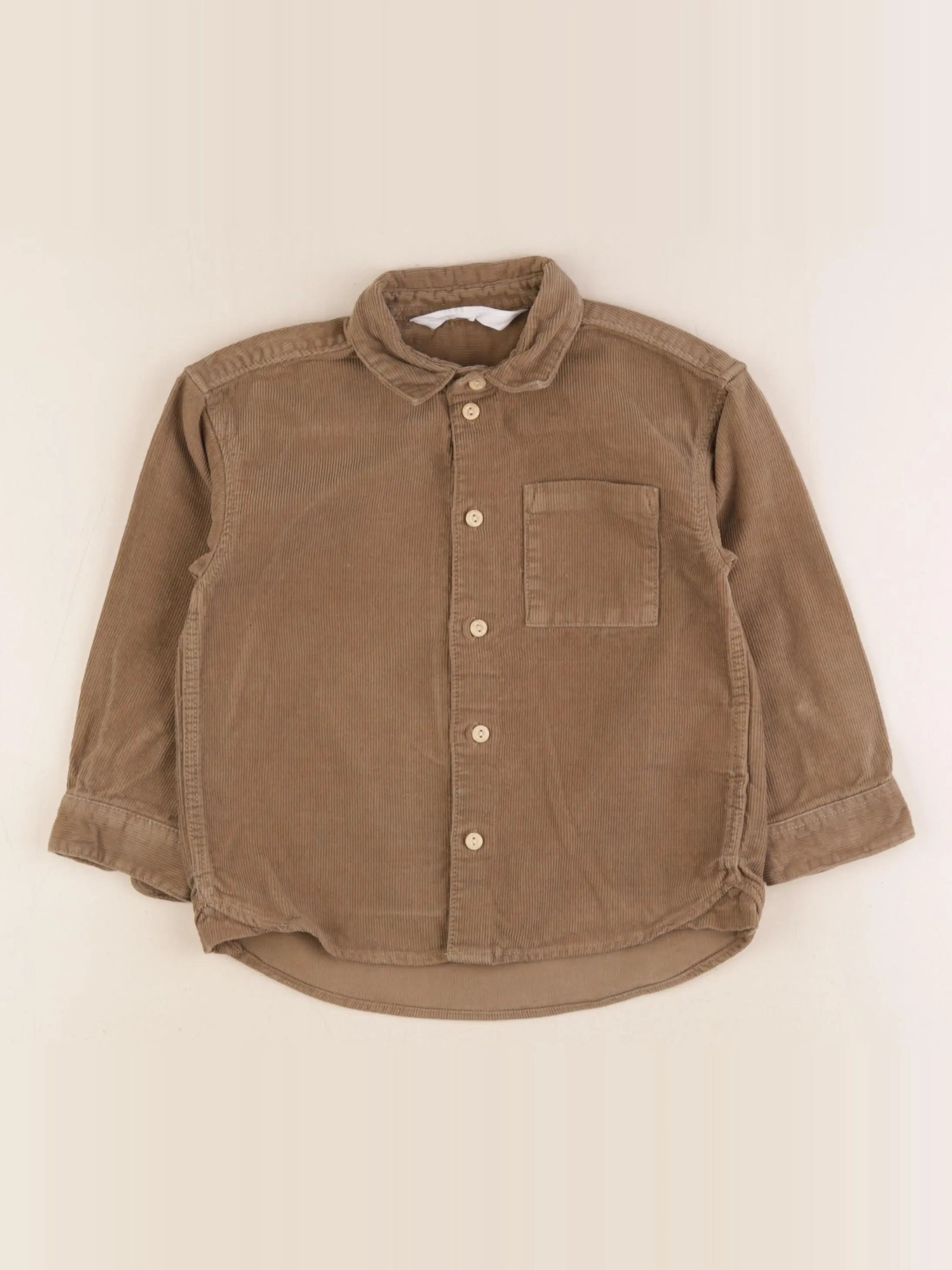 H&M - chemise marron - 2/3 ans