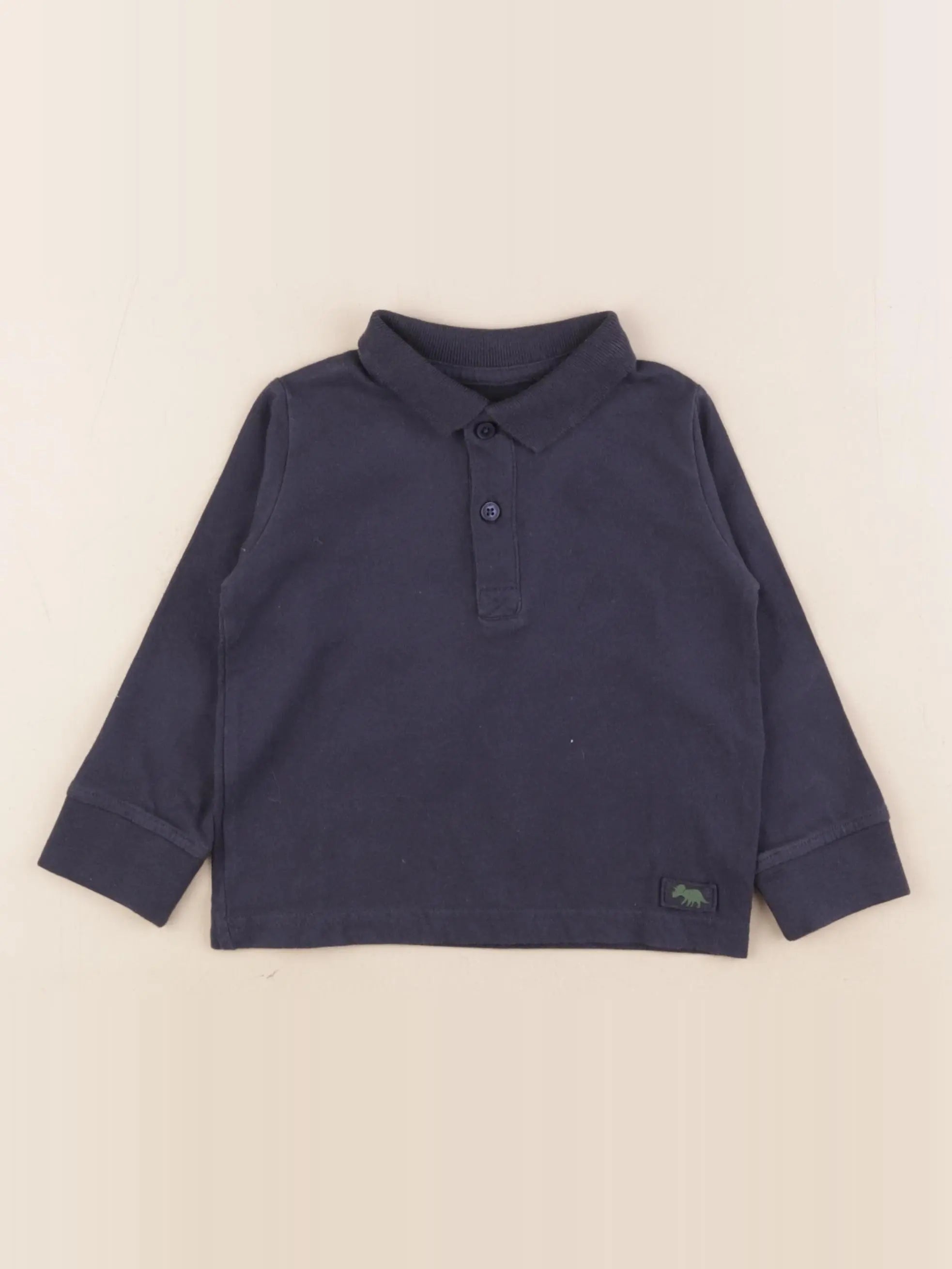 Vertbaudet - polo bleu - 2 ans