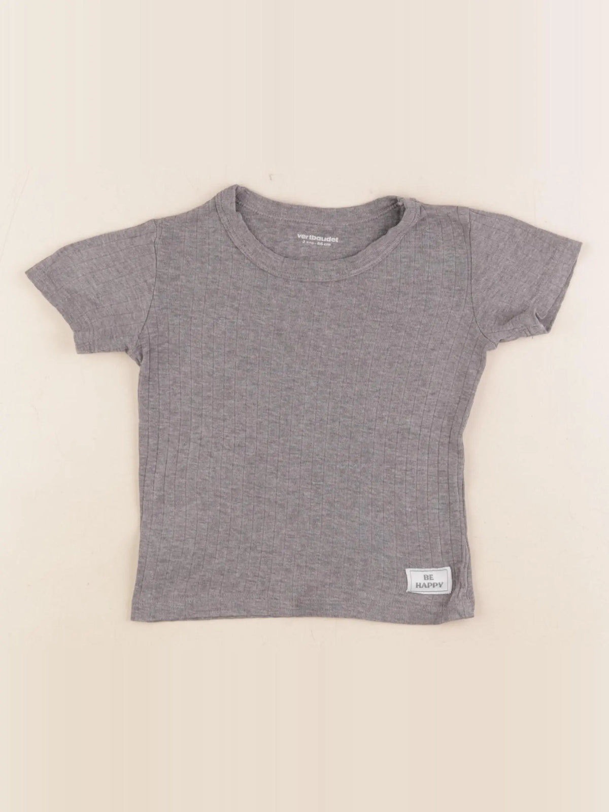 Vertbaudet - maillot de corps gris - 2 ans