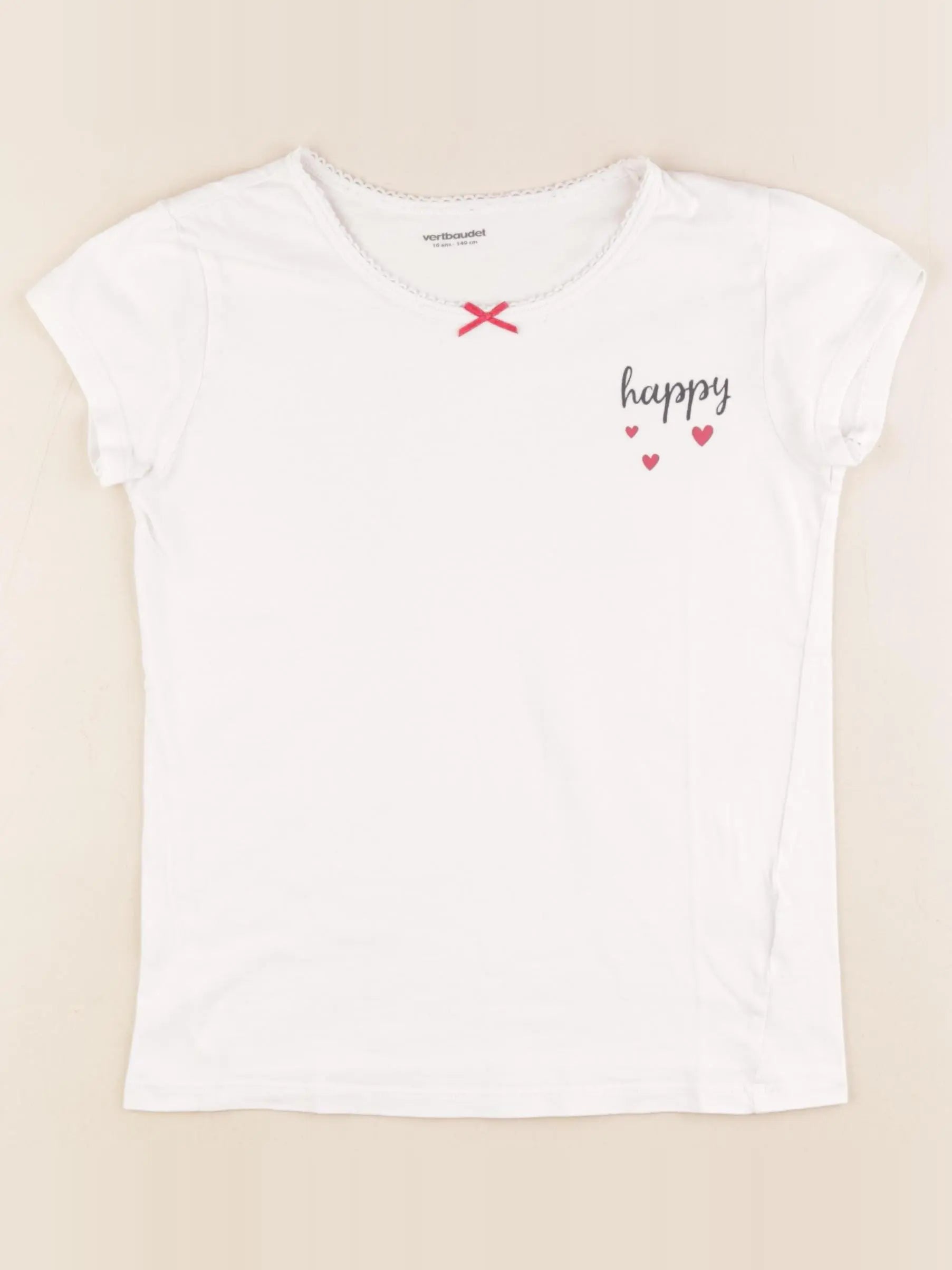 Vertbaudet - maillot de corps blanc - 10 ans