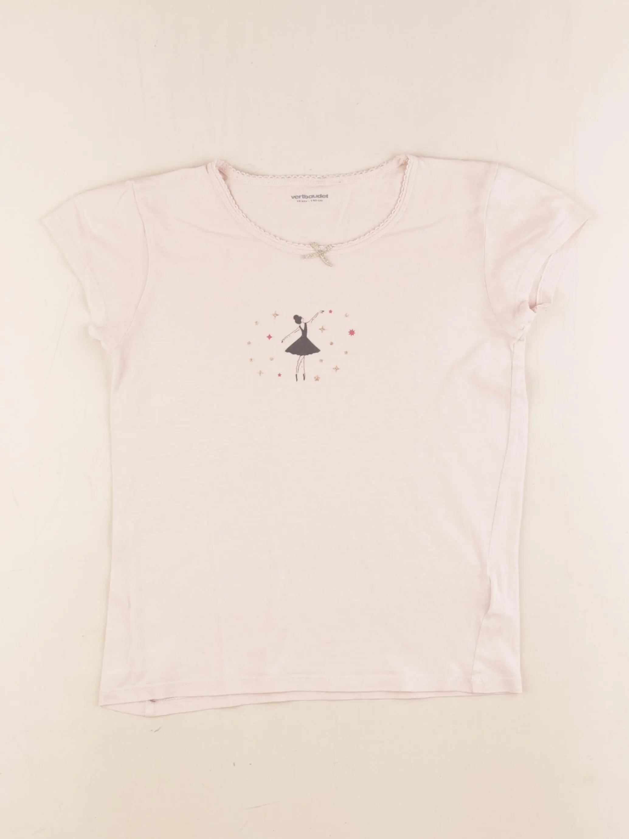 Vertbaudet - maillot de corps rose - 10 ans
