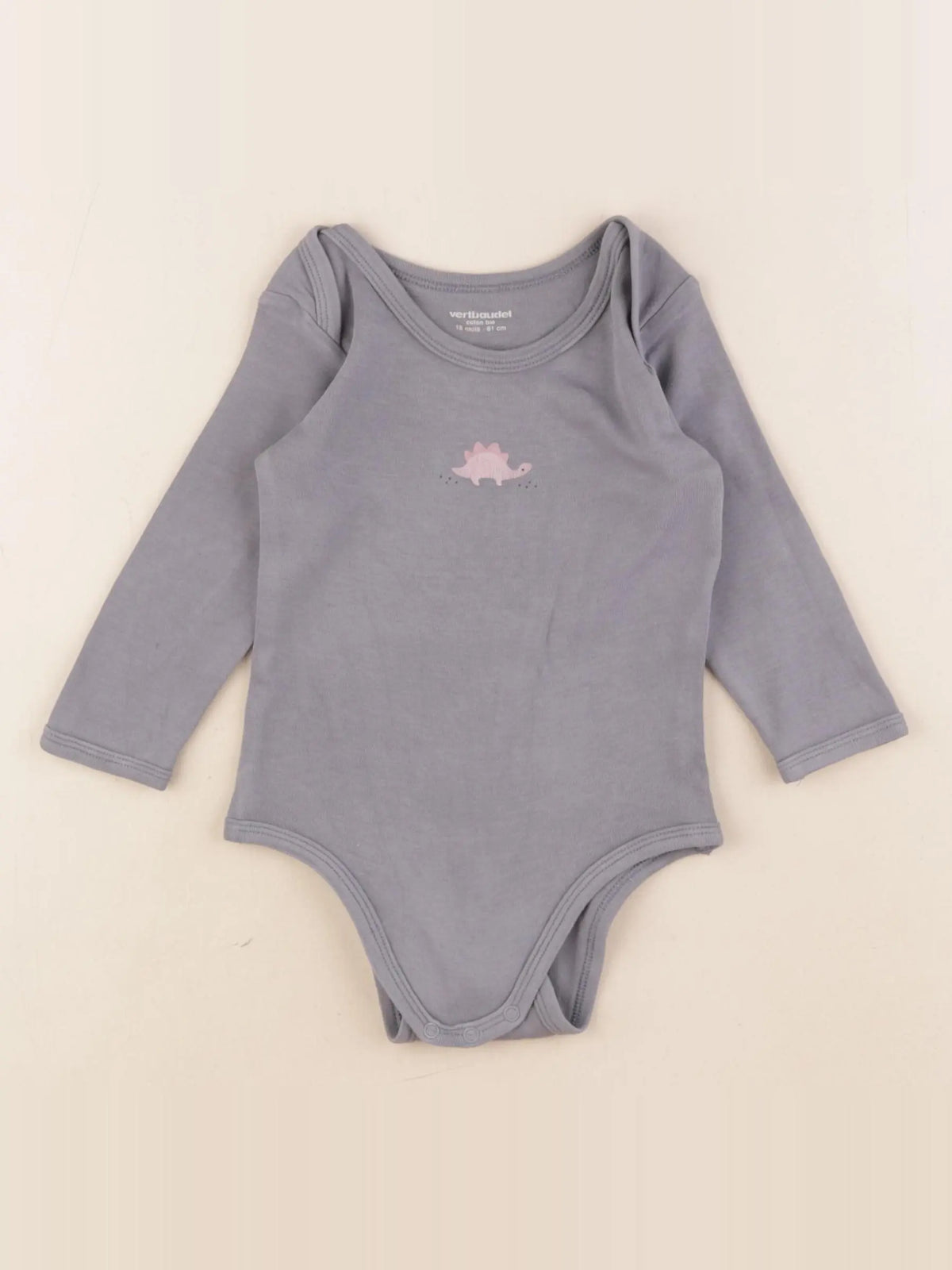Vertbaudet - body taupe - 18 mois
