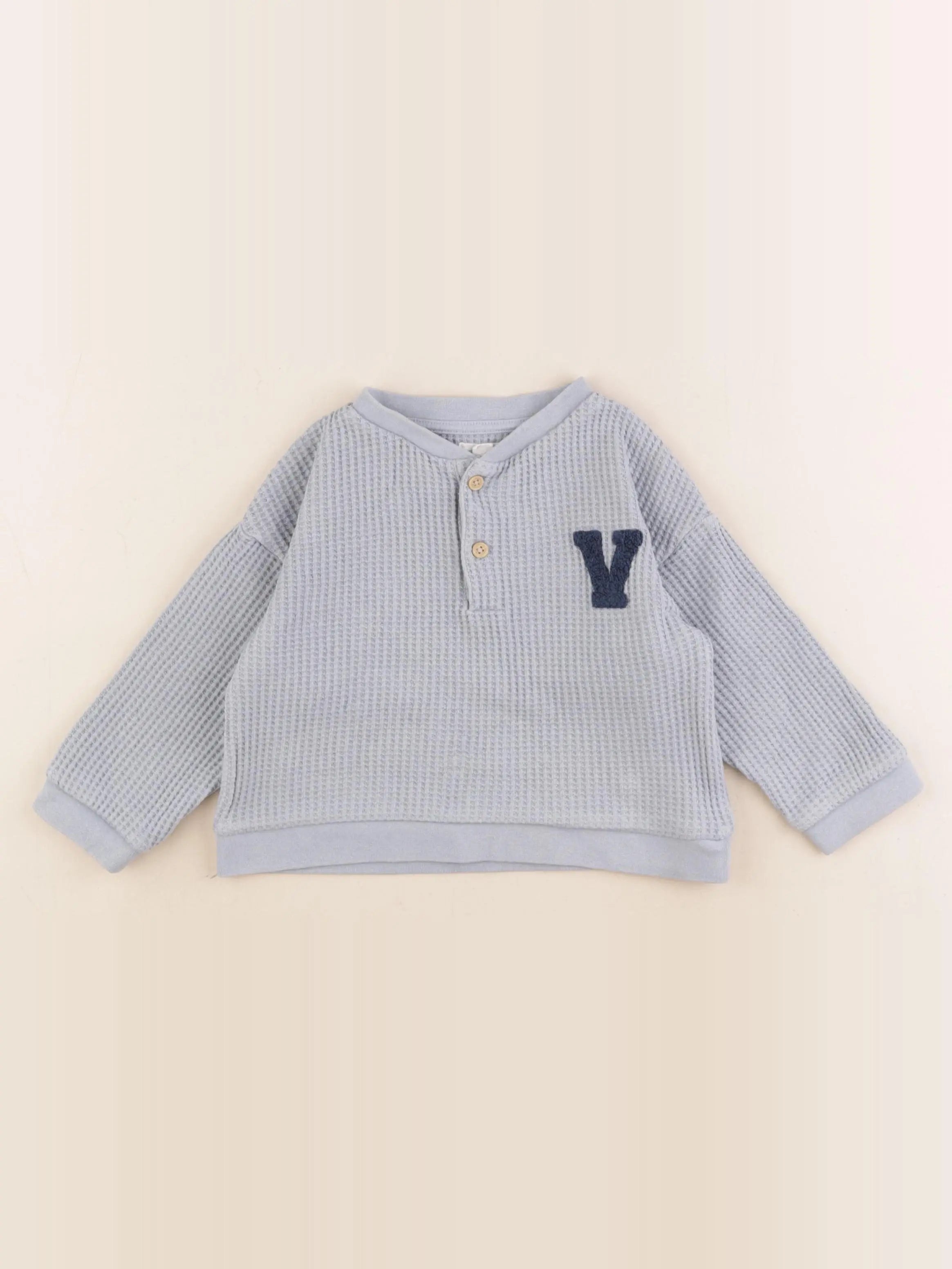 Vertbaudet - sweat bleu - 2 ans