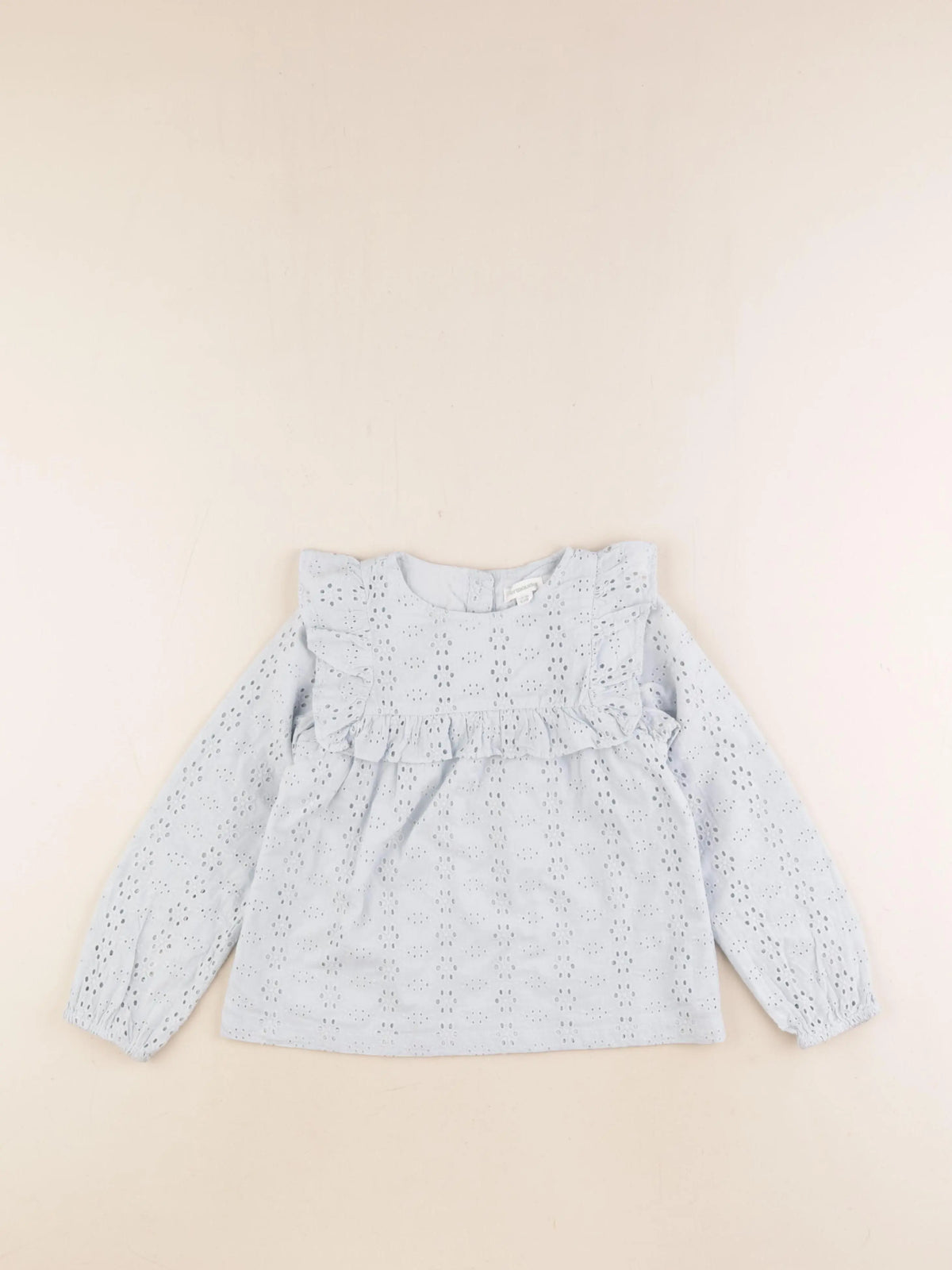 Vertbaudet - blouse coton bleu - 6 ans