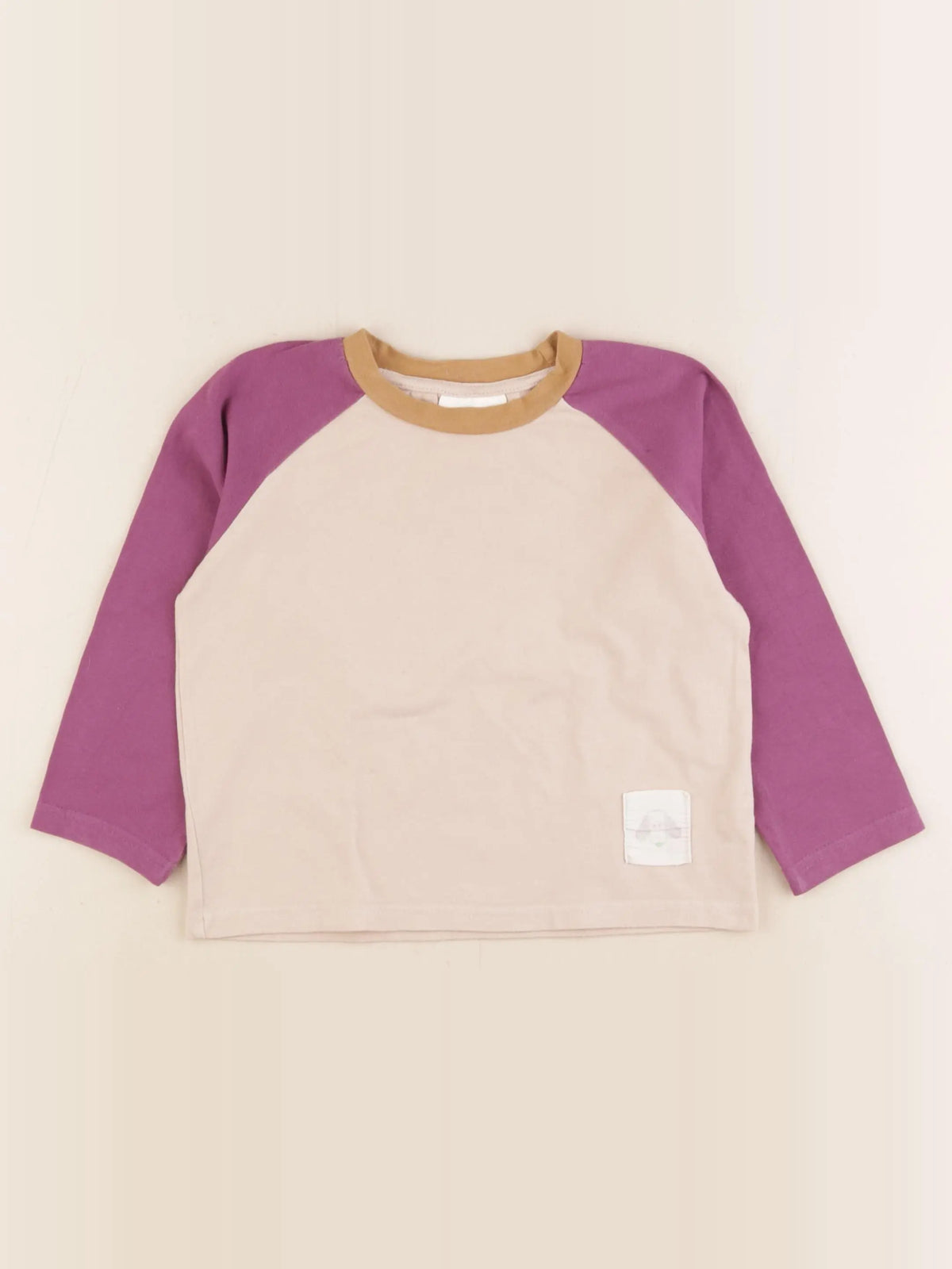 Gamin gamine - tee-shirt beige - 2 ans