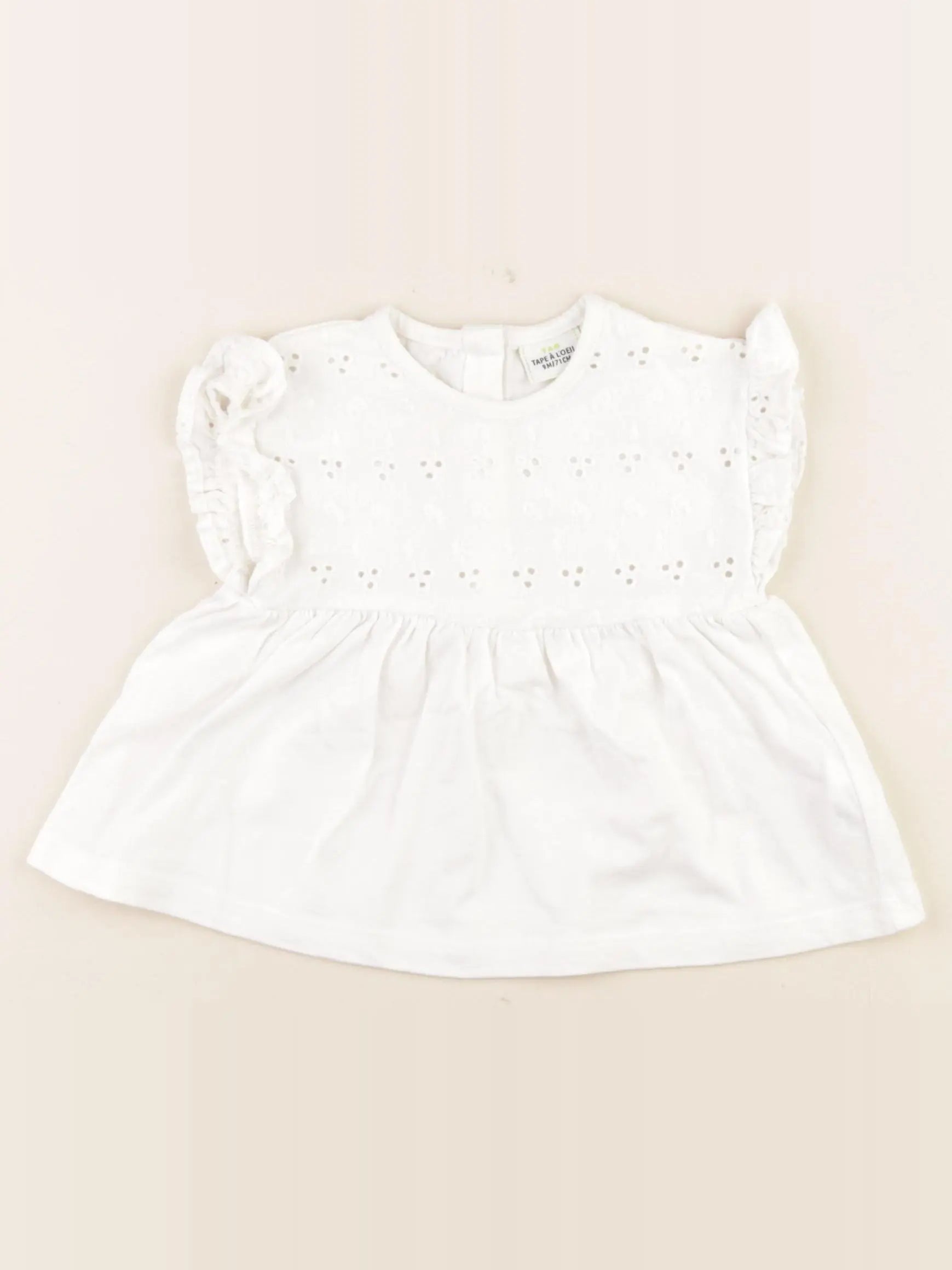 Tape à l'oeil - tee-shirt blanc - 9 mois