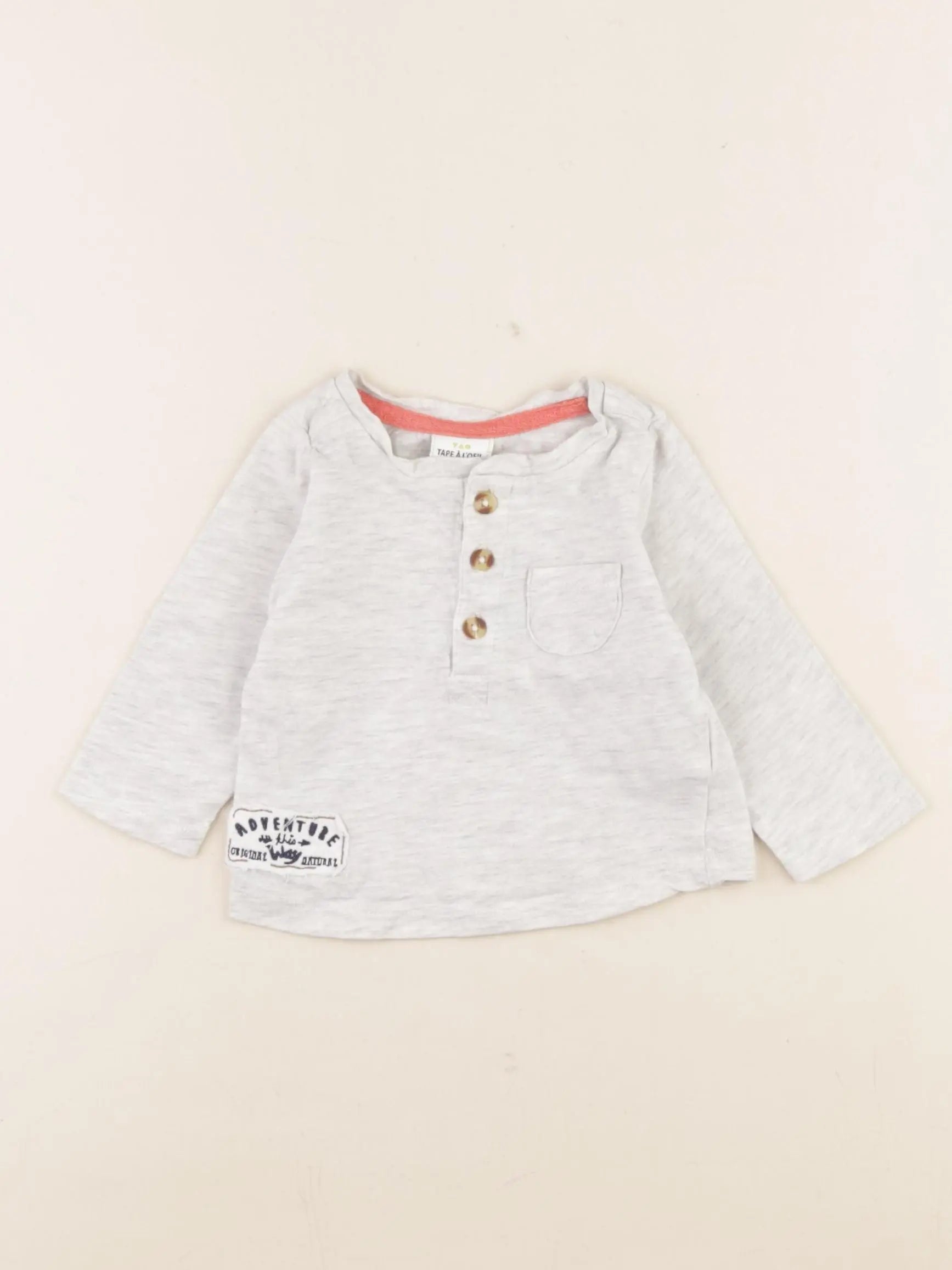 Tape à l'oeil - tee-shirt gris - 3 mois