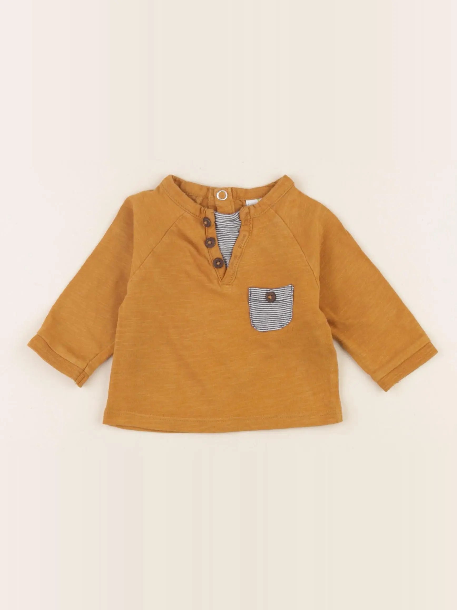 Tape à l'oeil - tee-shirt jaune - 3 mois
