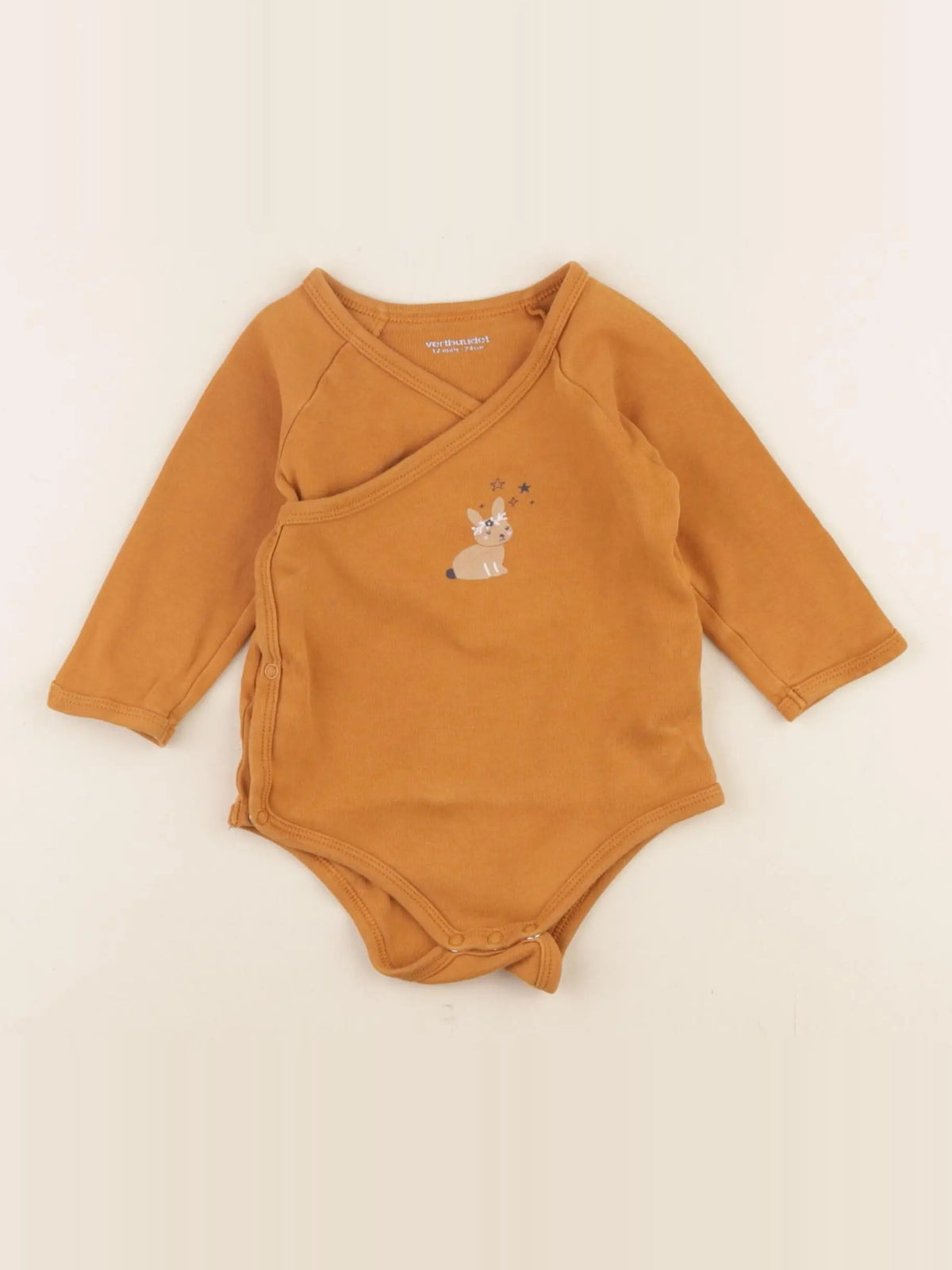 Vertbaudet - body marron - 1 an