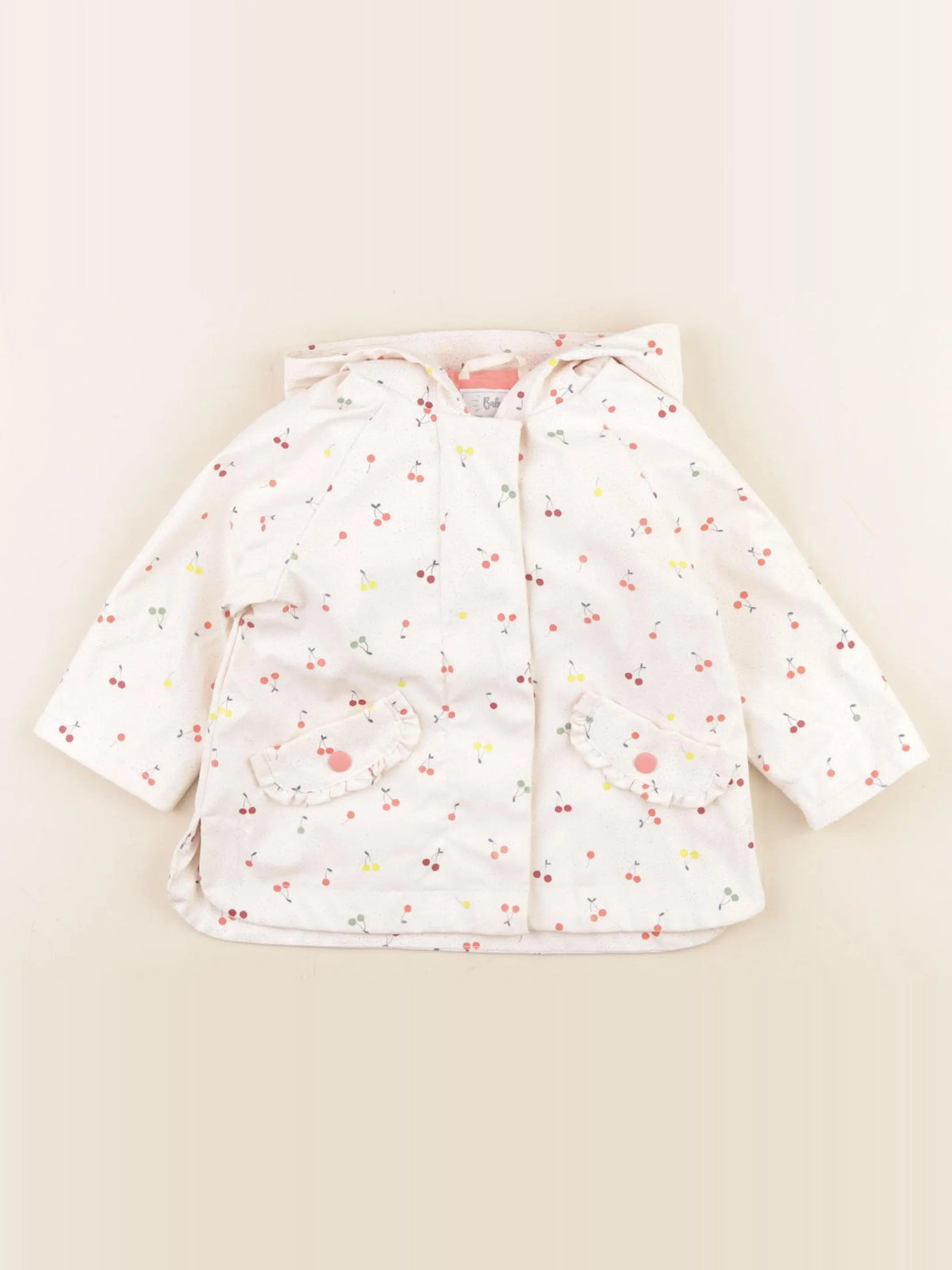 Vertbaudet - imperméable rose - 9 mois