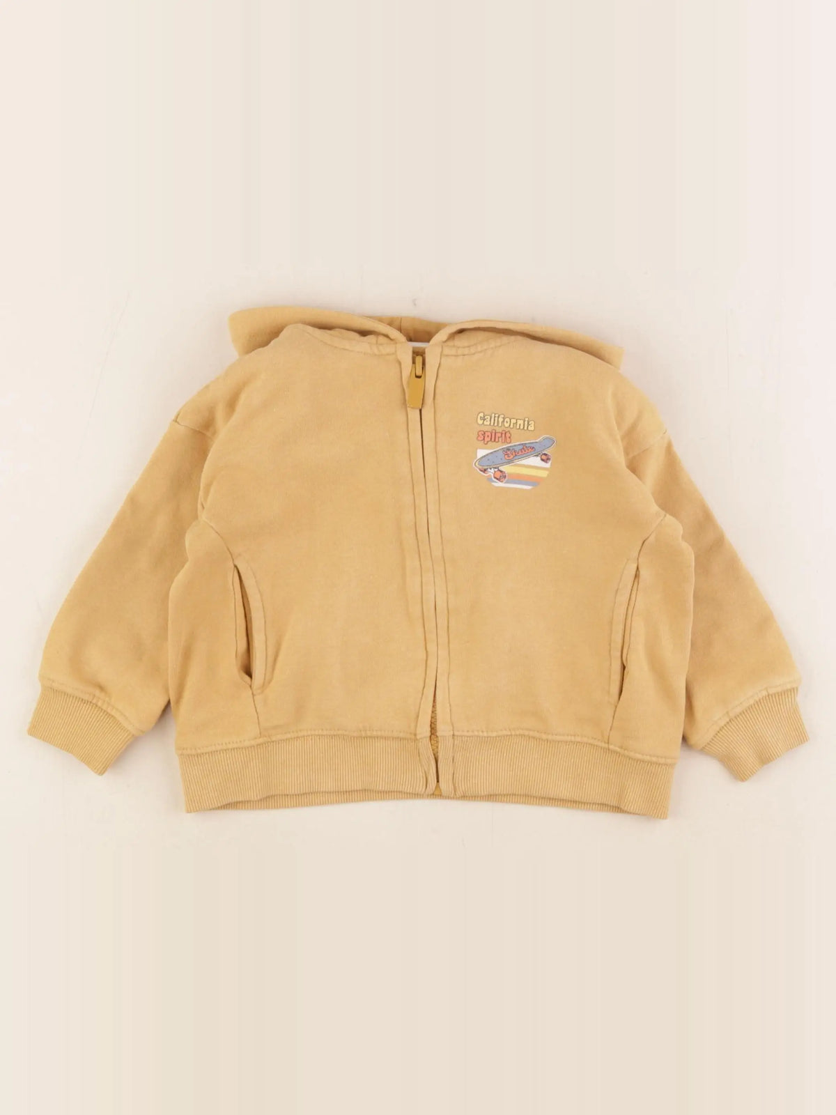Vertbaudet - sweat jaune - 2 ans