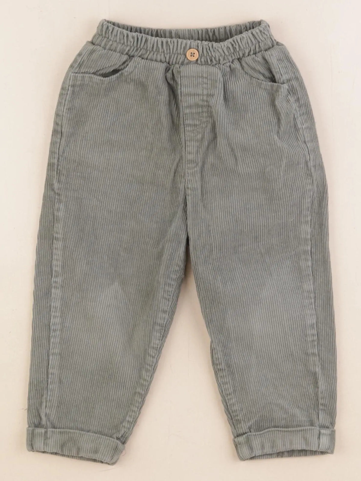 Vertbaudet - pantalon vert - 24 mois