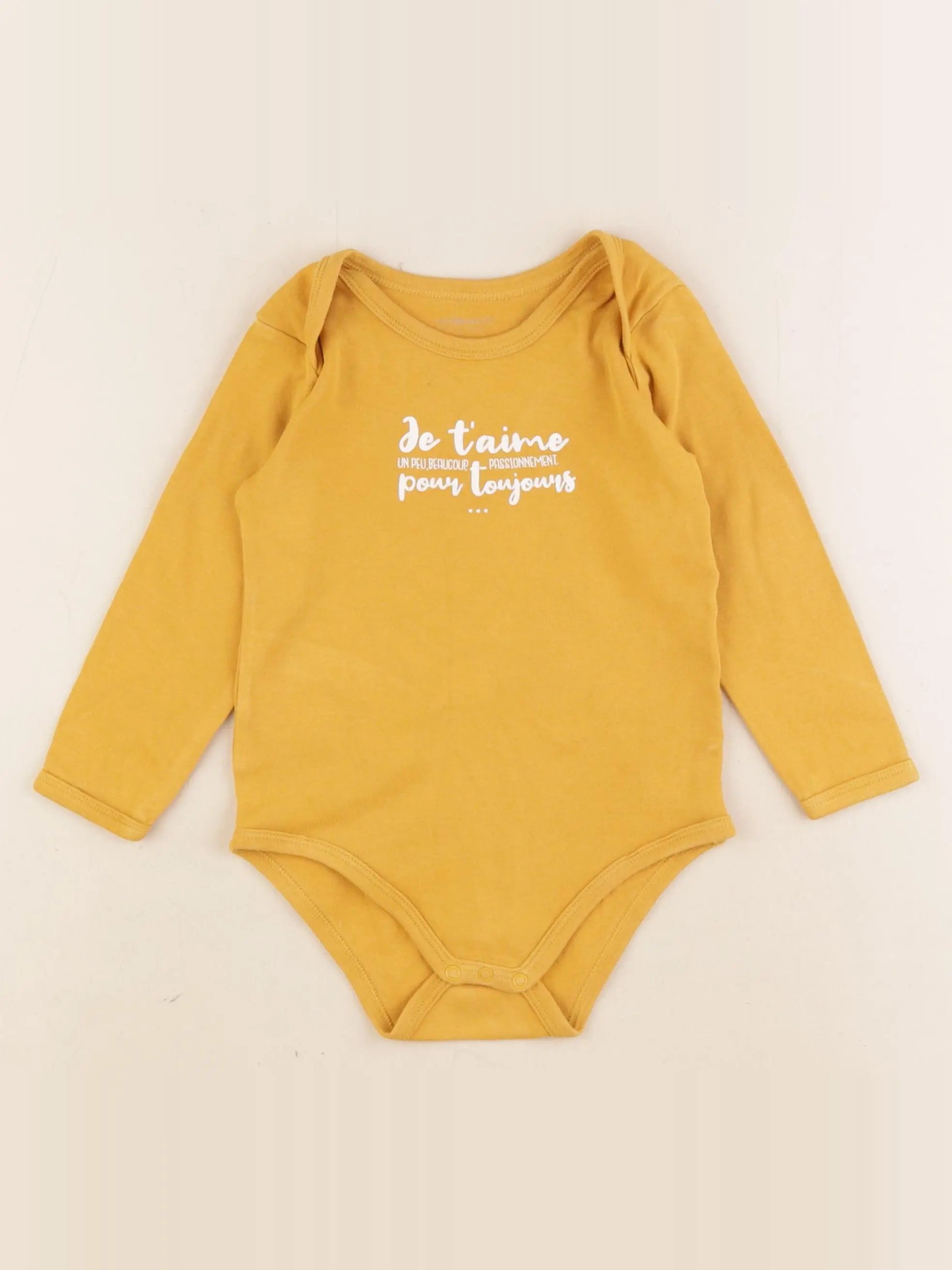 Vertbaudet - body jaune - 24 mois