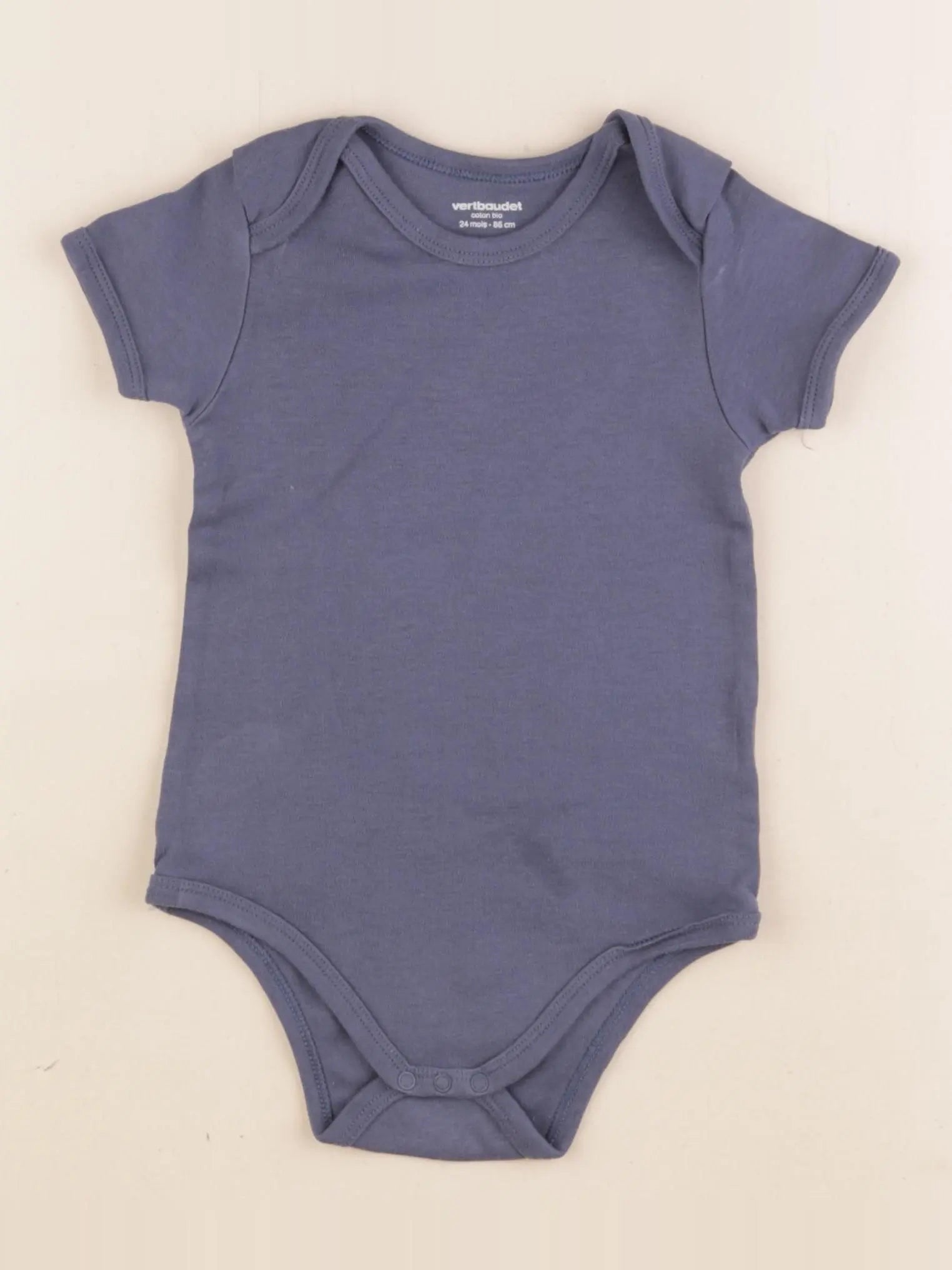Vertbaudet - body bleu - 24 mois