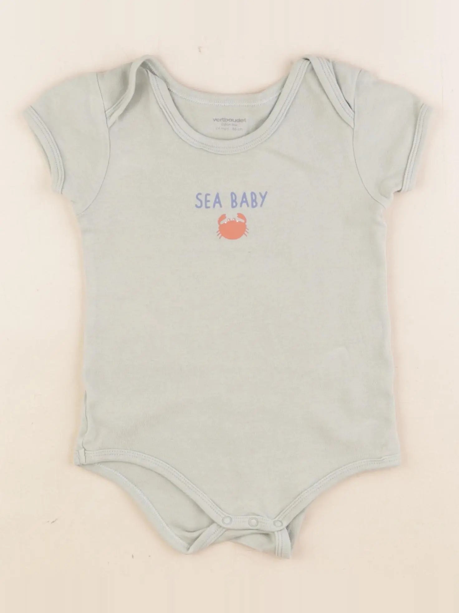 Vertbaudet - body vert - 24 mois