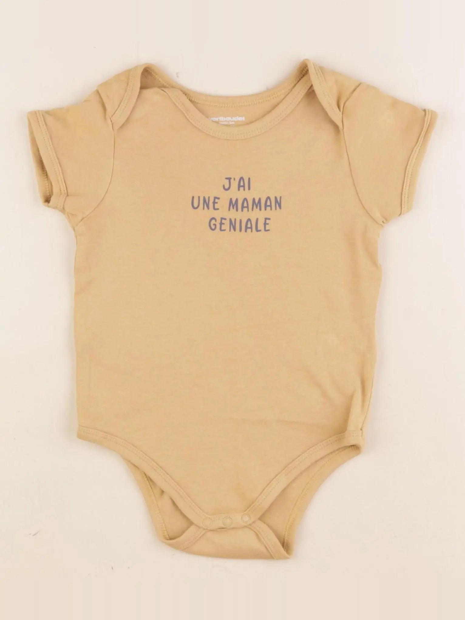 Vertbaudet - body marron - 24 mois