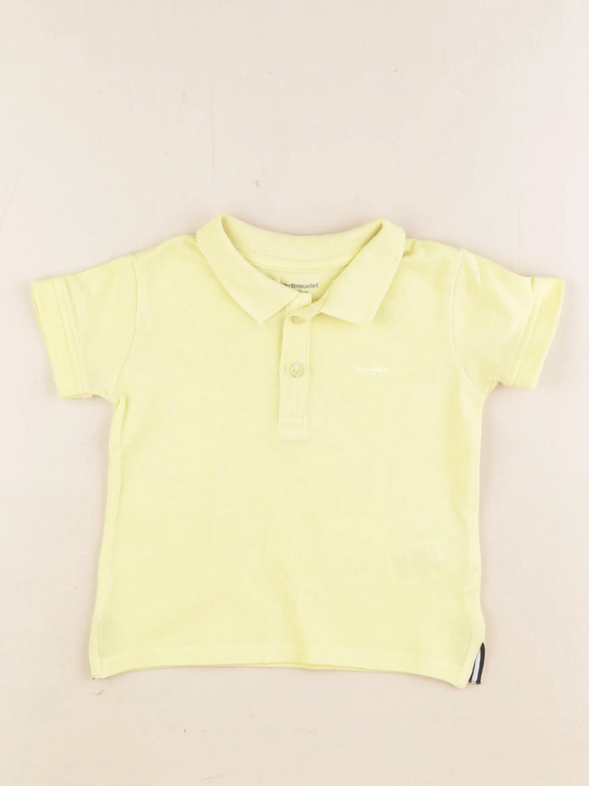 Vertbaudet - polo jaune - 2 ans