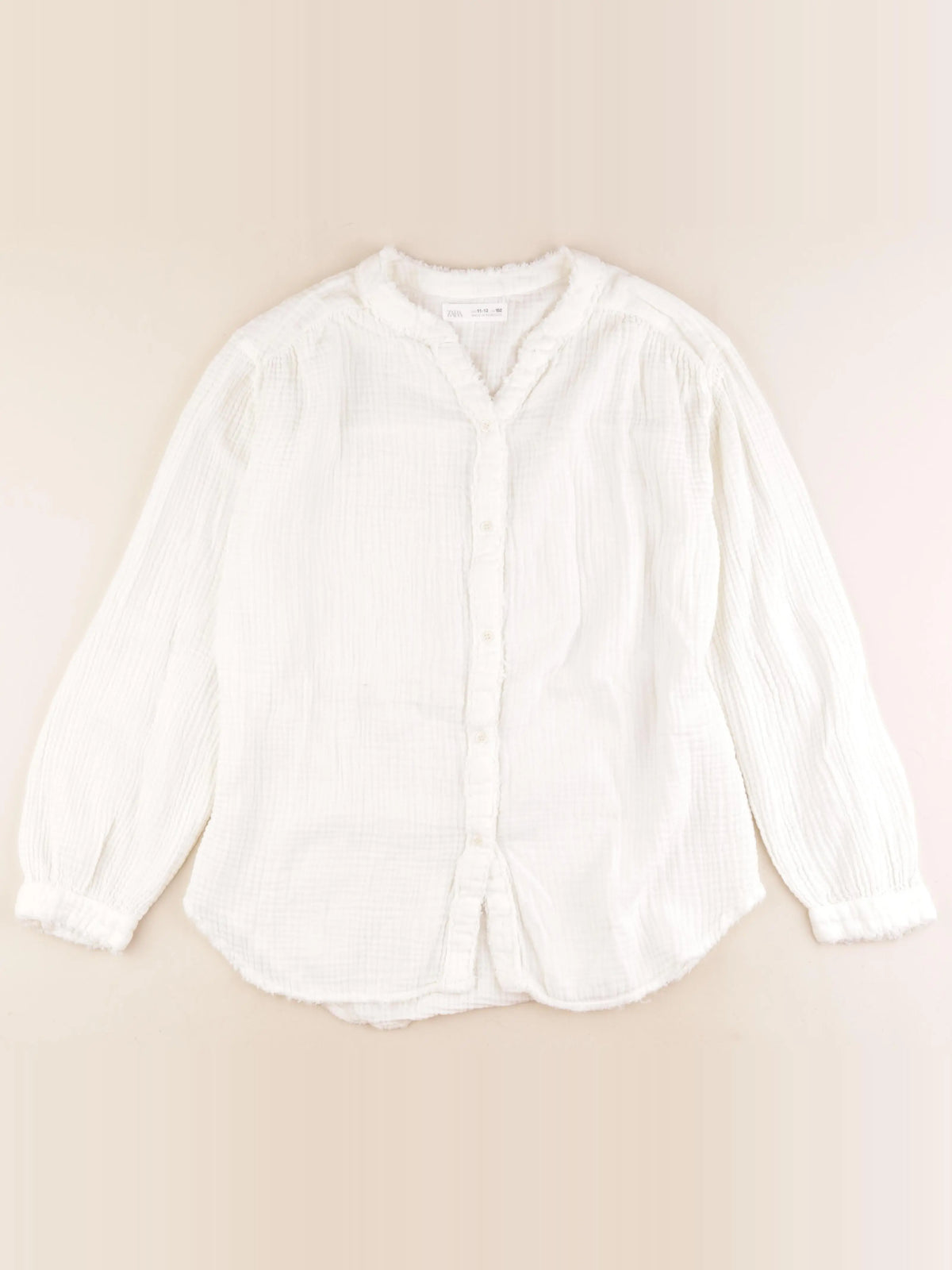 Zara - blouse blanc - 11/12 ans