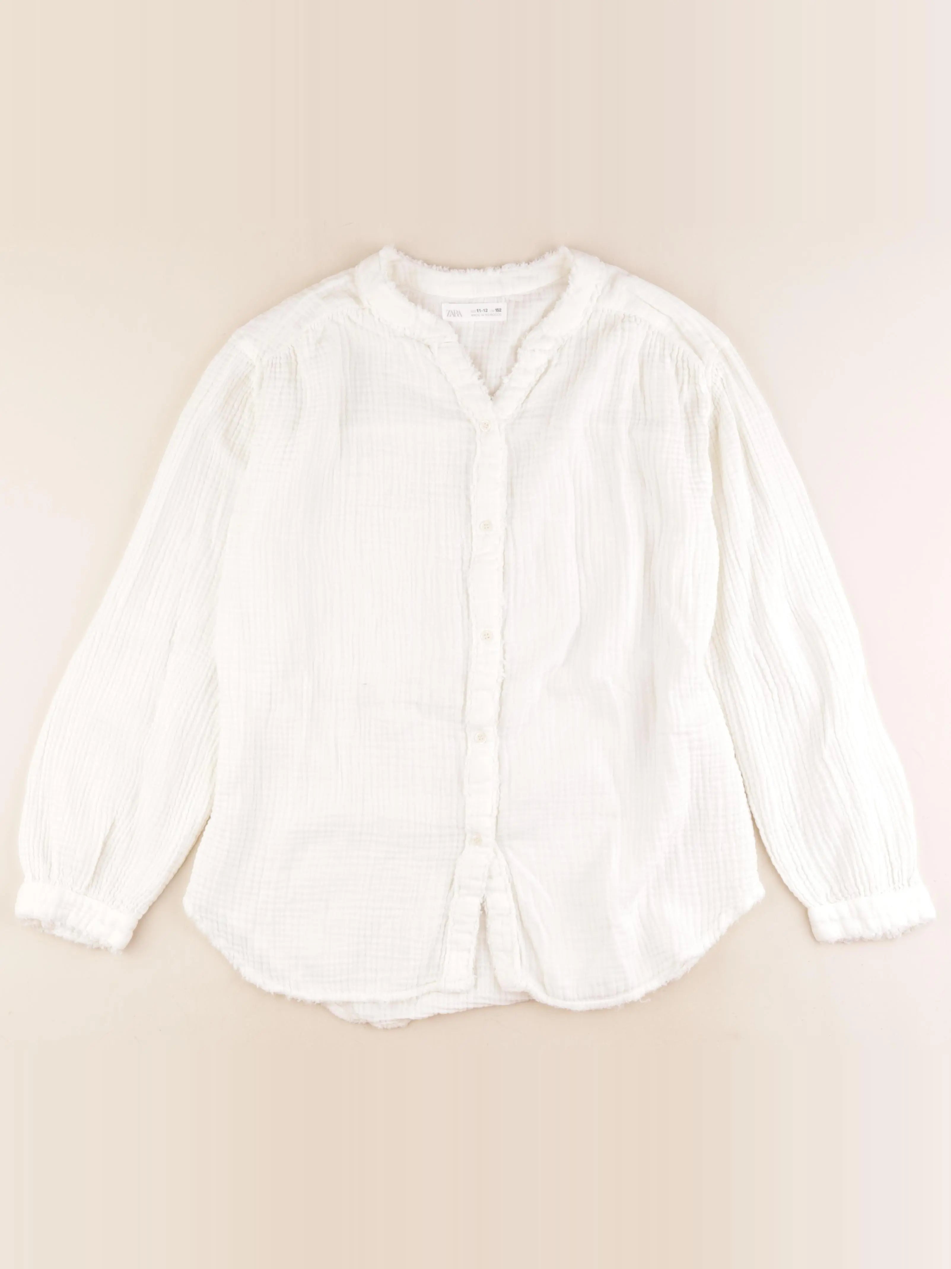 Zara - blouse blanc - 11/12 ans