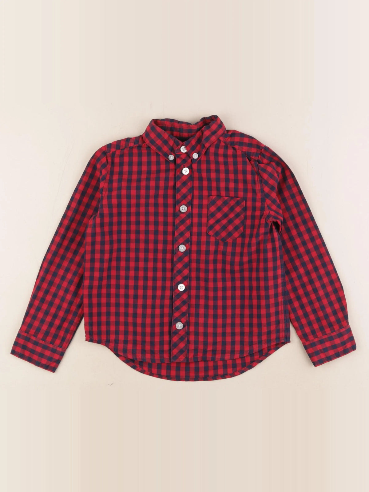 Cyrillus - chemise rouge - 4 ans