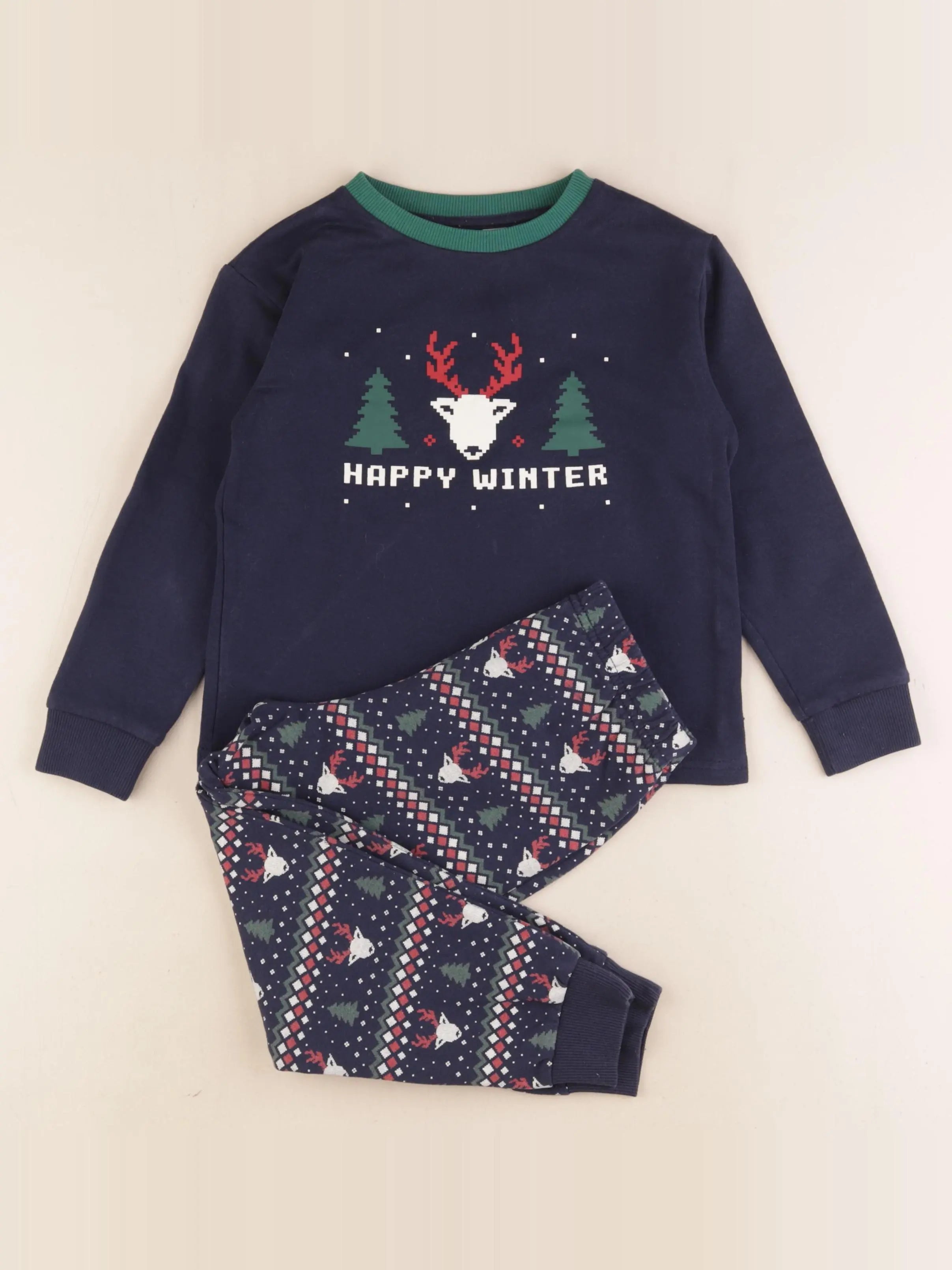 Okaidi - pyjama coton bleu - 5 ans