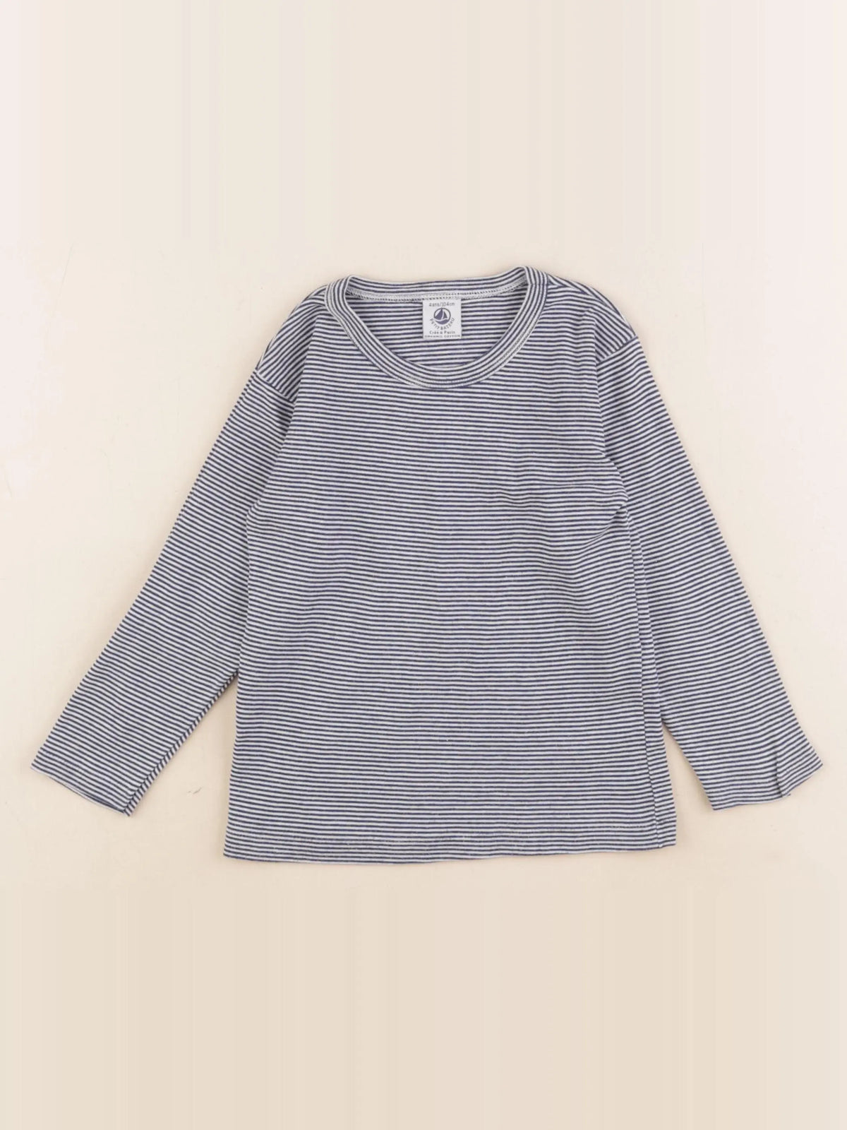 Petit Bateau - maillot de corps bleu - 4 ans