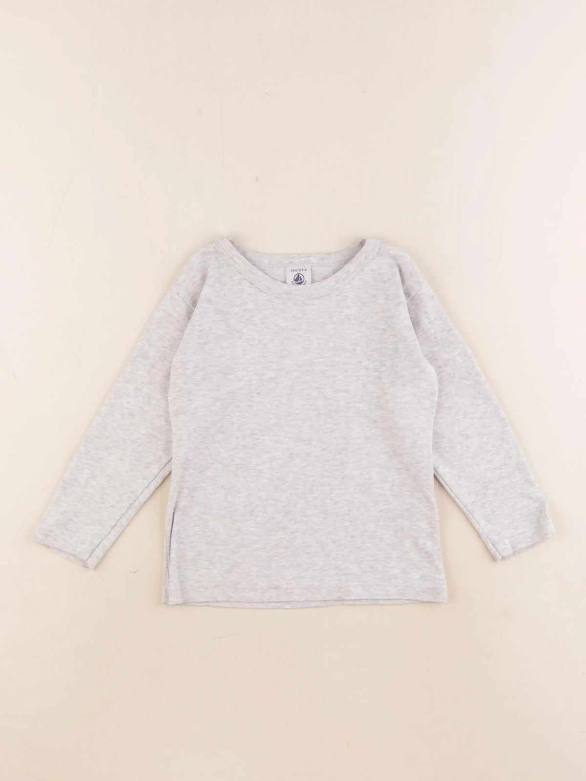 Petit Bateau - maillot de corps gris - 4 ans