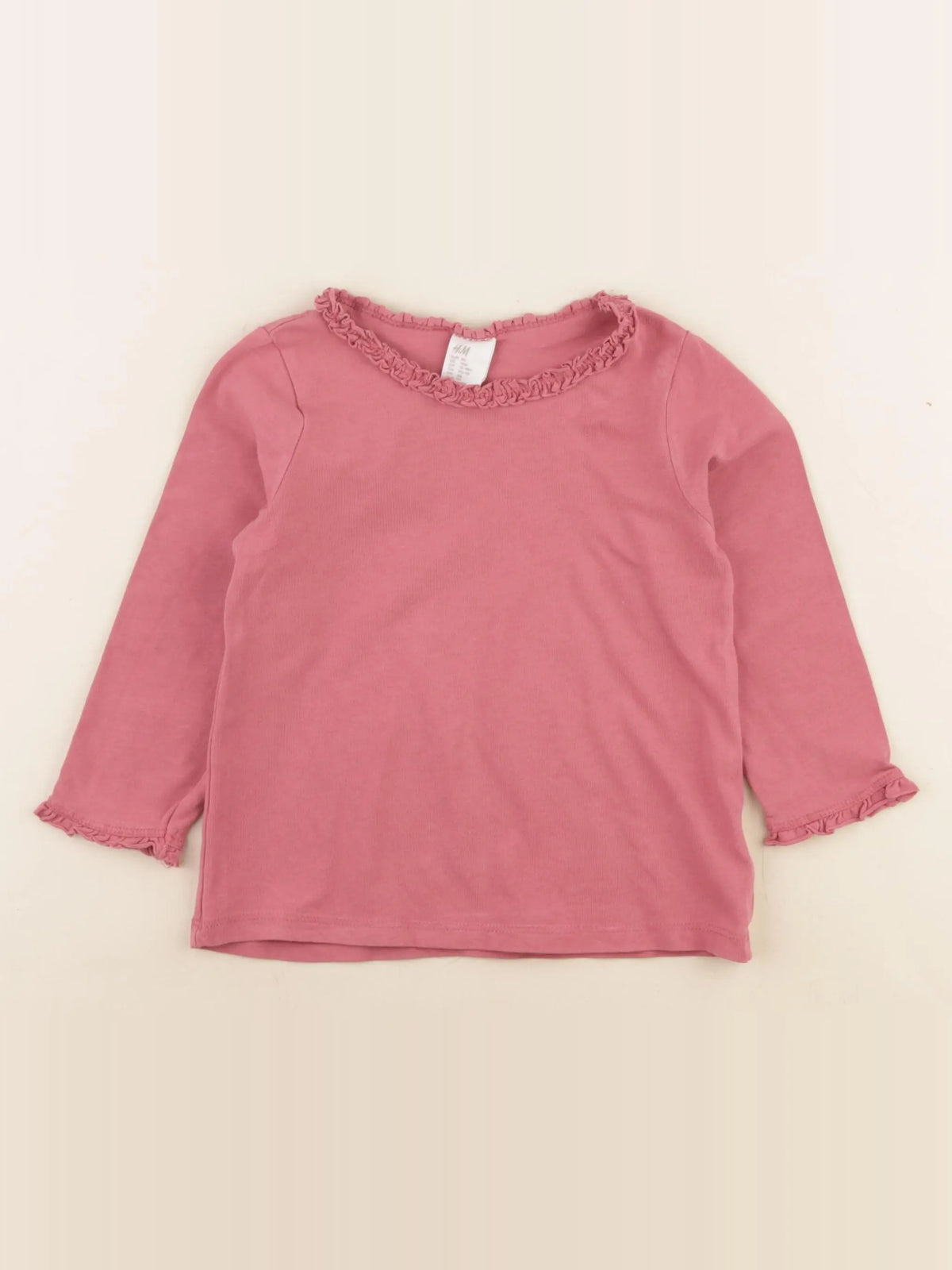 H&M - tee-shirt rose - 18 mois